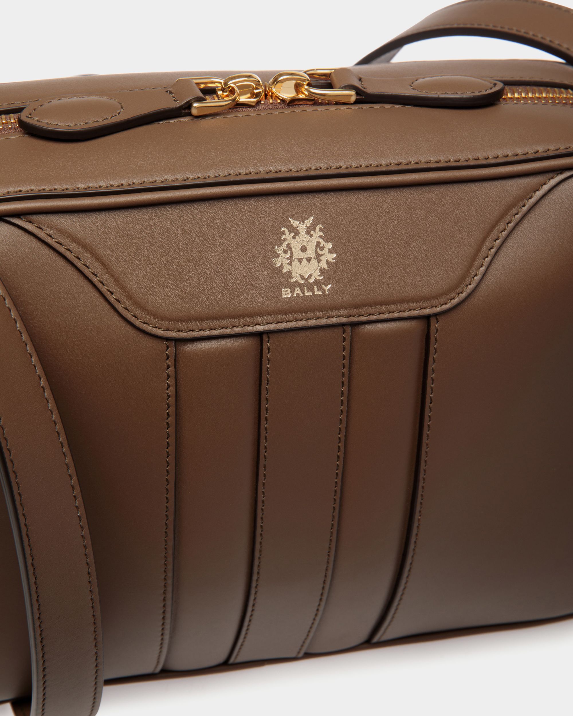 Beckett Crossbody Bag In Marron Glacé Leather - Men's - Bally - 05