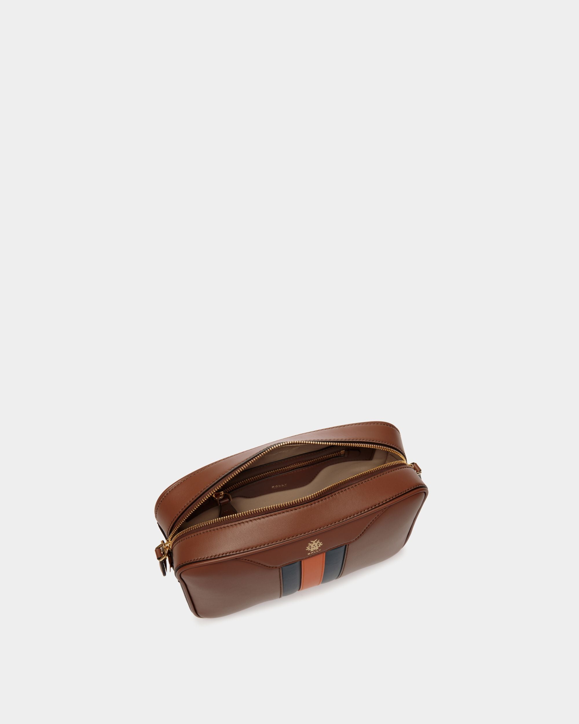 Beckett Crossbody Bag in Brown Leather - Men's - Bally - 05