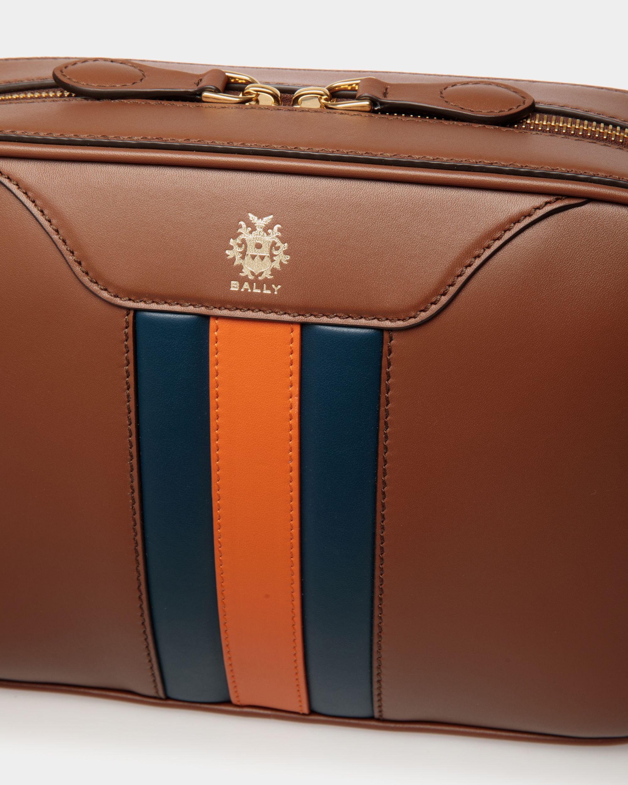 Beckett Crossbody Bag in Brown Leather - Men's - Bally - 06