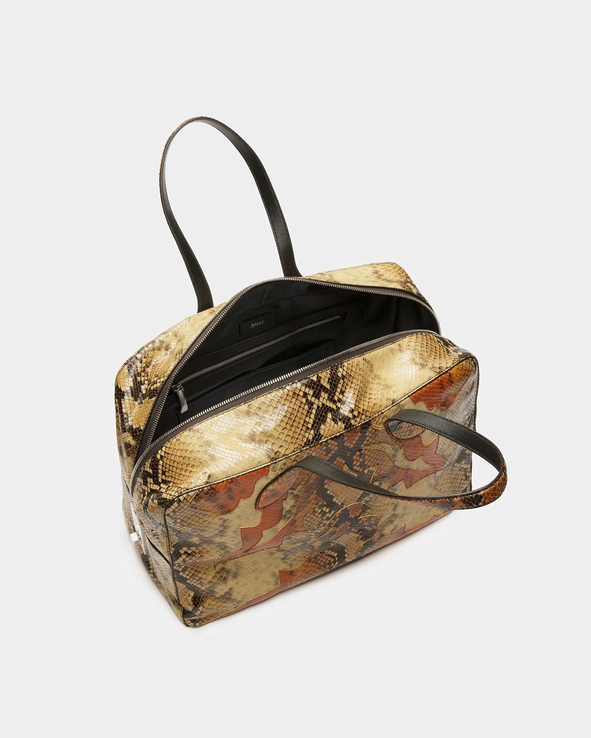 Lago Weekender Bag In Python Print - Men's - Bally - 02
