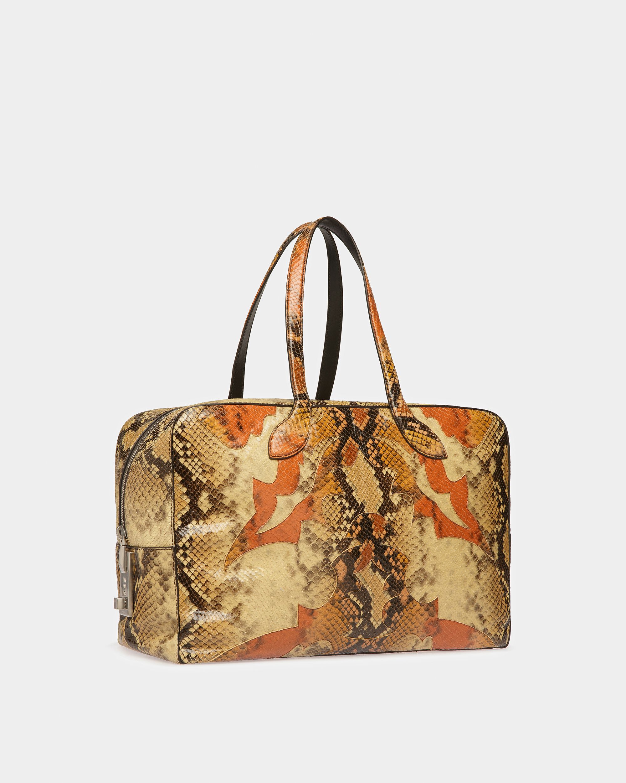 Lago Weekender Bag In Python Print - Men's - Bally - 03