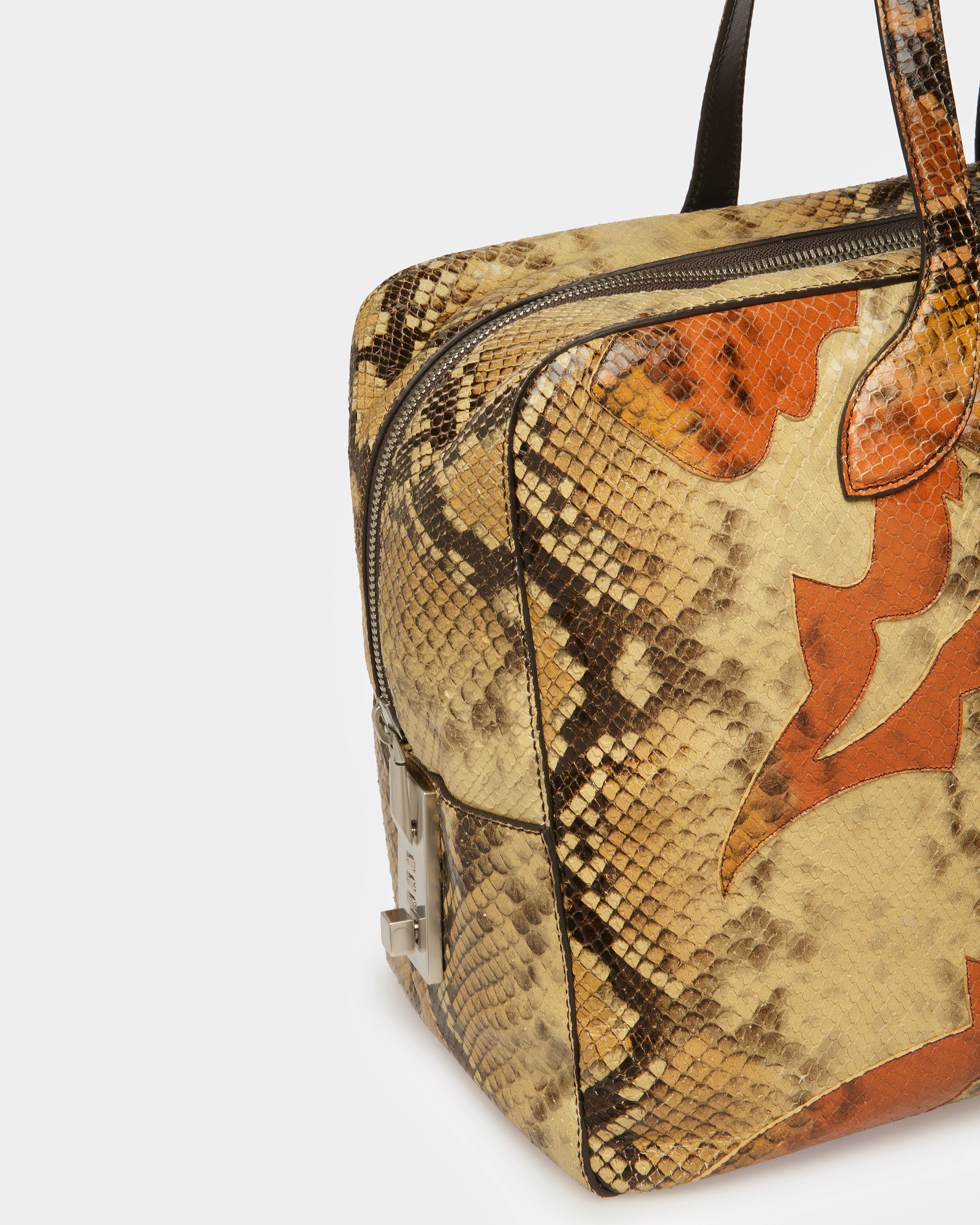Lago Weekender Bag In Python Print - Men's - Bally - 04