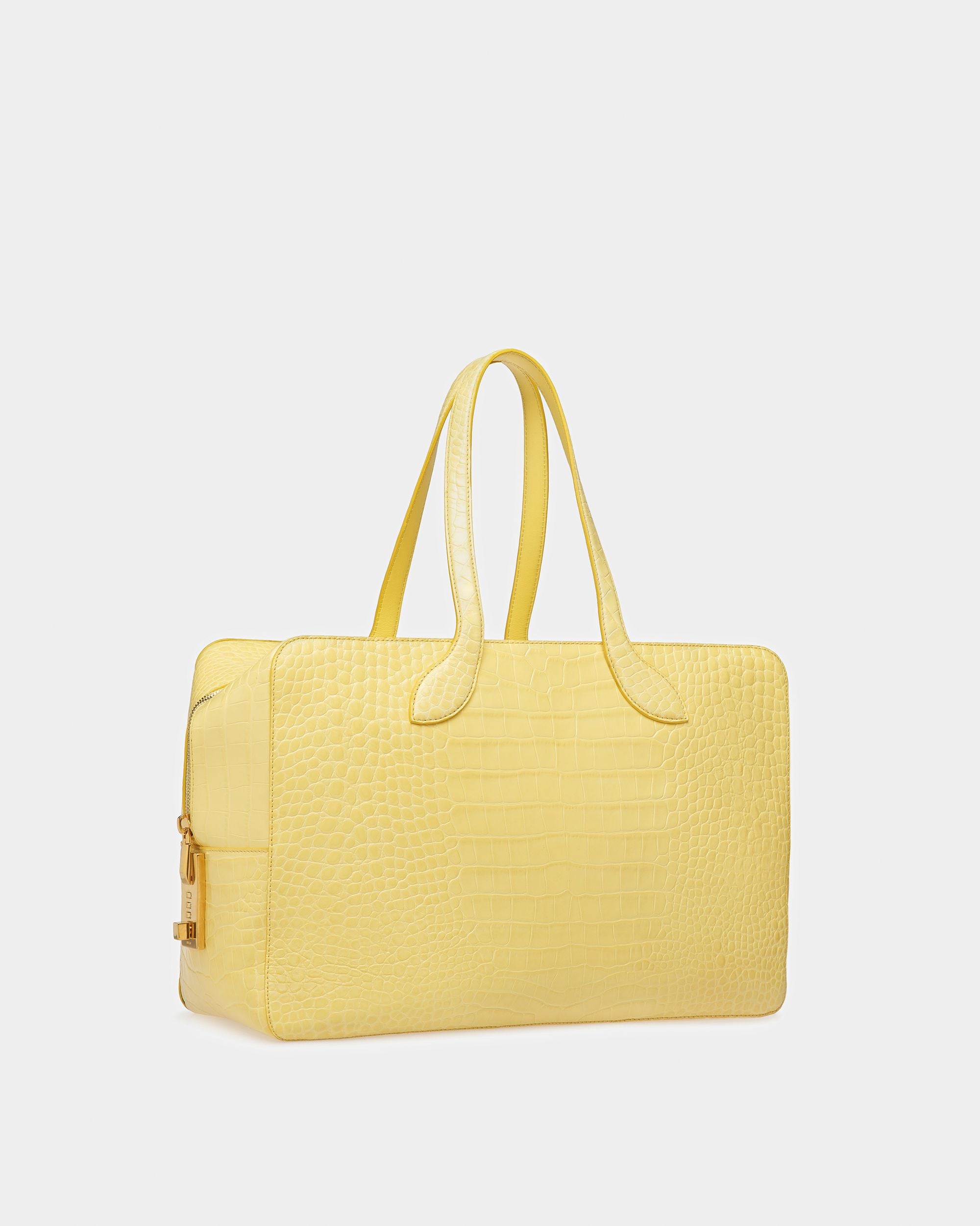 Lago Weekender Bag In Leather - Men's - Bally - 04