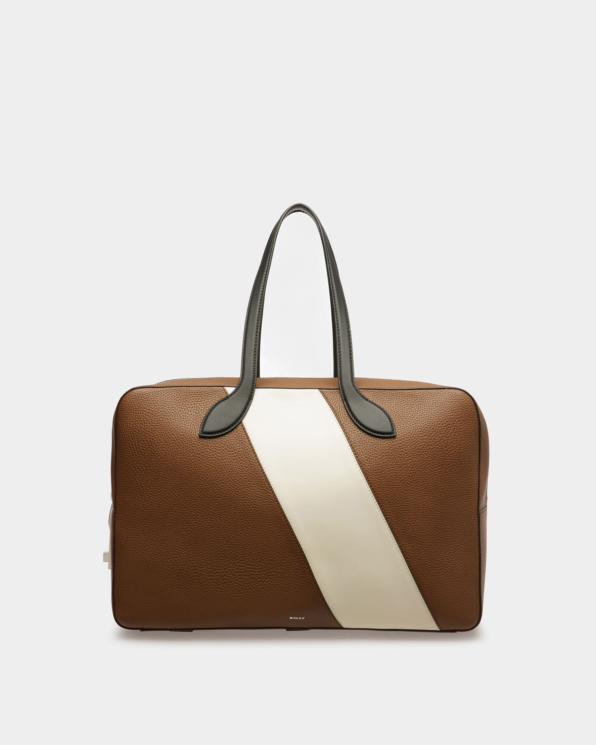 Lago Weekender In Brown Leather - Men's - Bally - 01