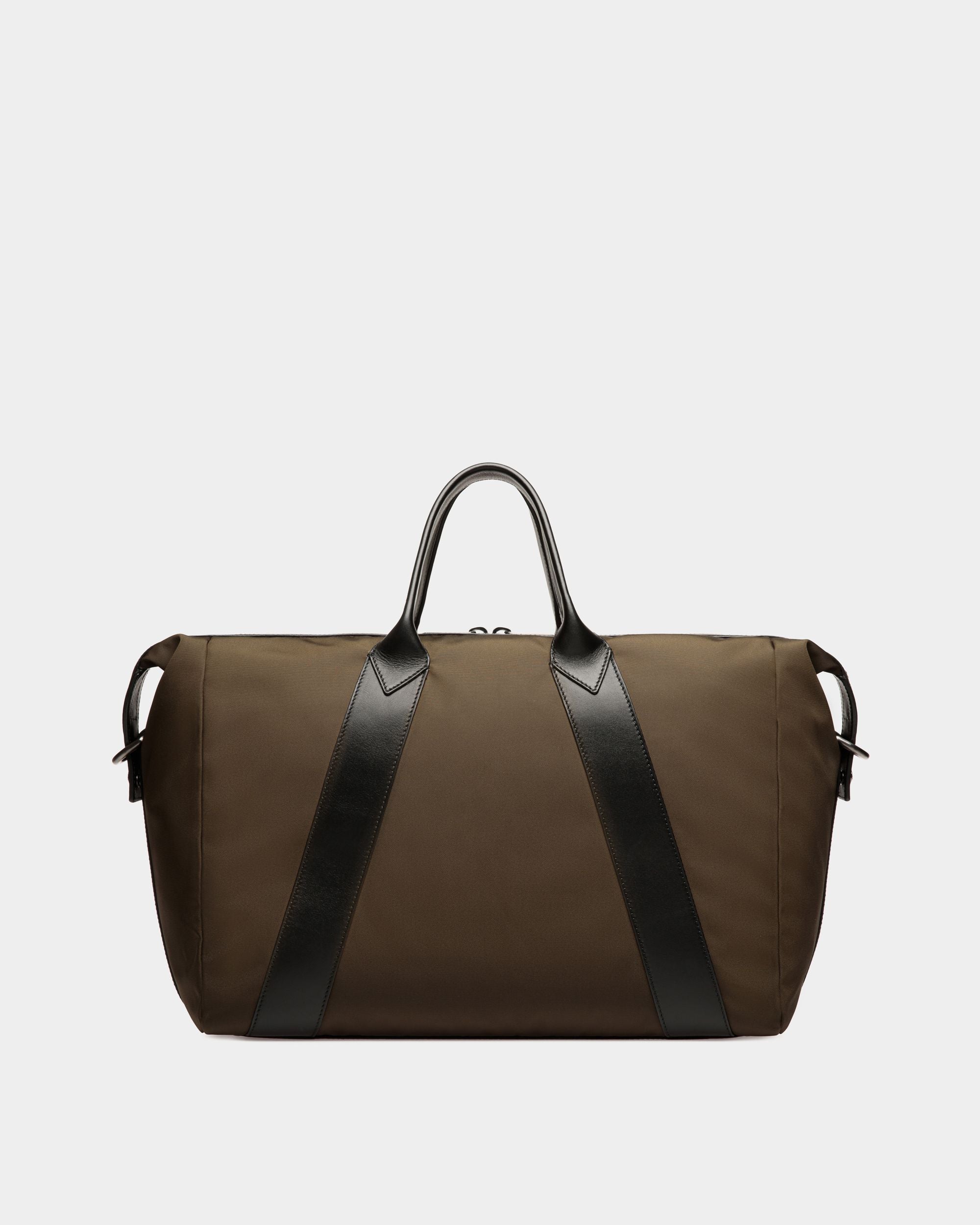 Adrien Brody Travel Collection Weekender In Military Green And Black Nylon - Men's - Bally - 03