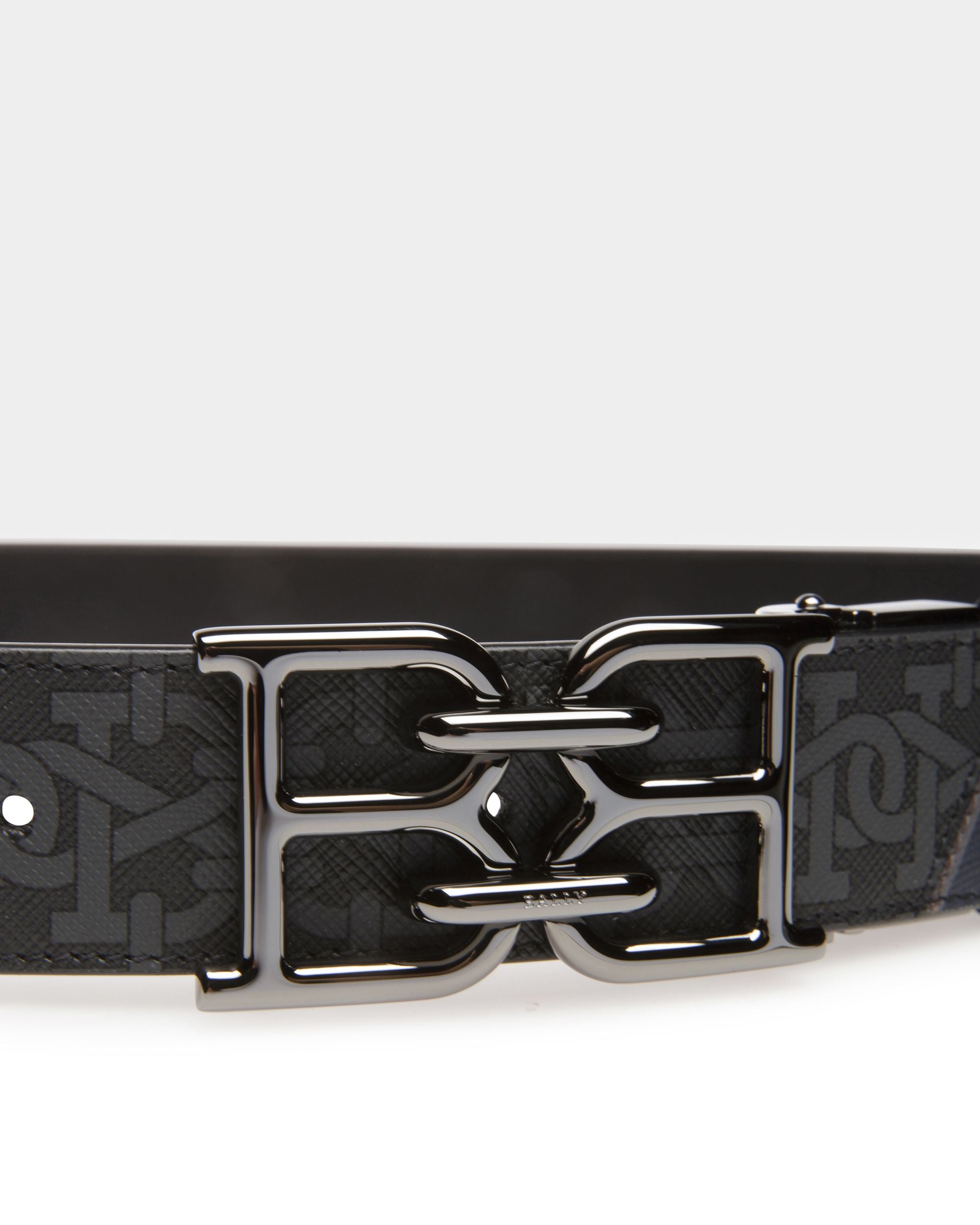 B-Chain Tpu 35Mm Belt In Grey & Navy - Men's - Bally - 03