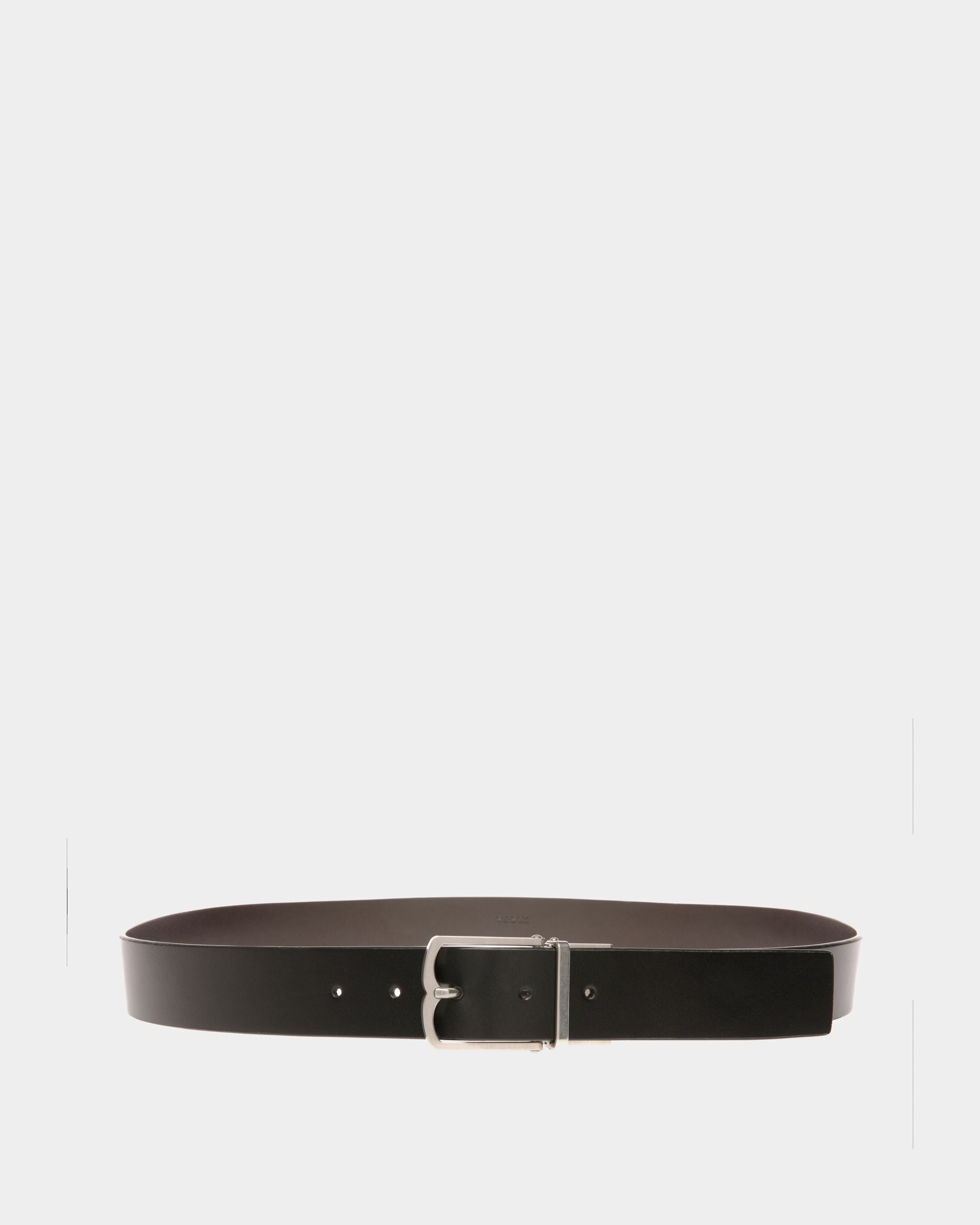 Black leather dress belt top
