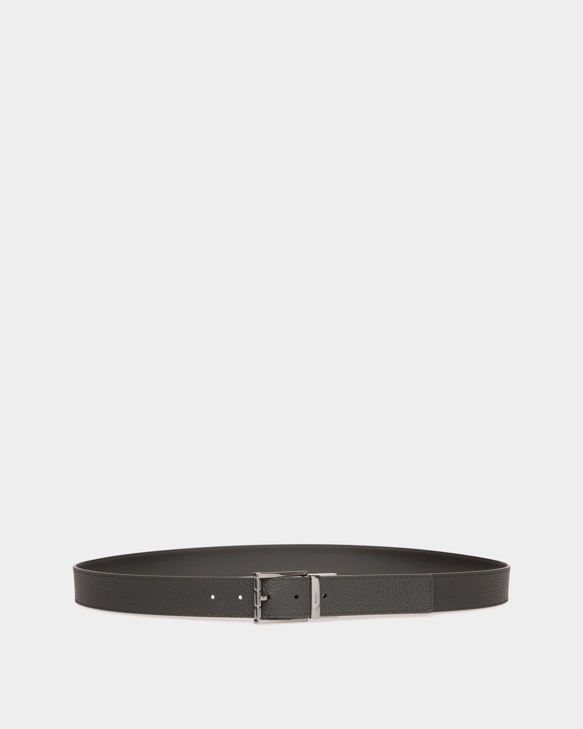 Astory 35mm Reversible And Adjustable Belt in Black Leather - Men's - Bally - 01