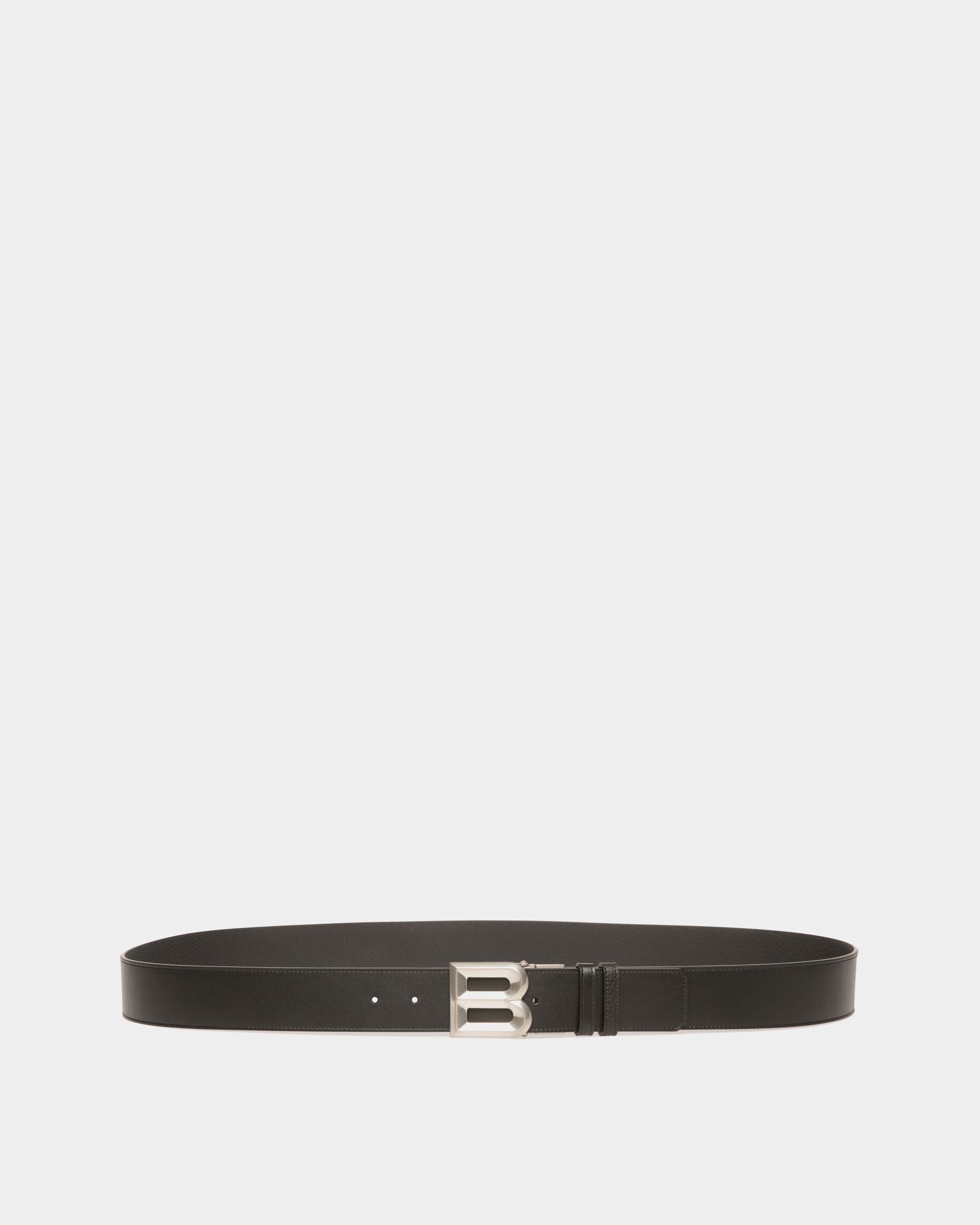 B Bold 40mm Reversible And Adjustable Belt In Black Leather - Men's - Bally - 01