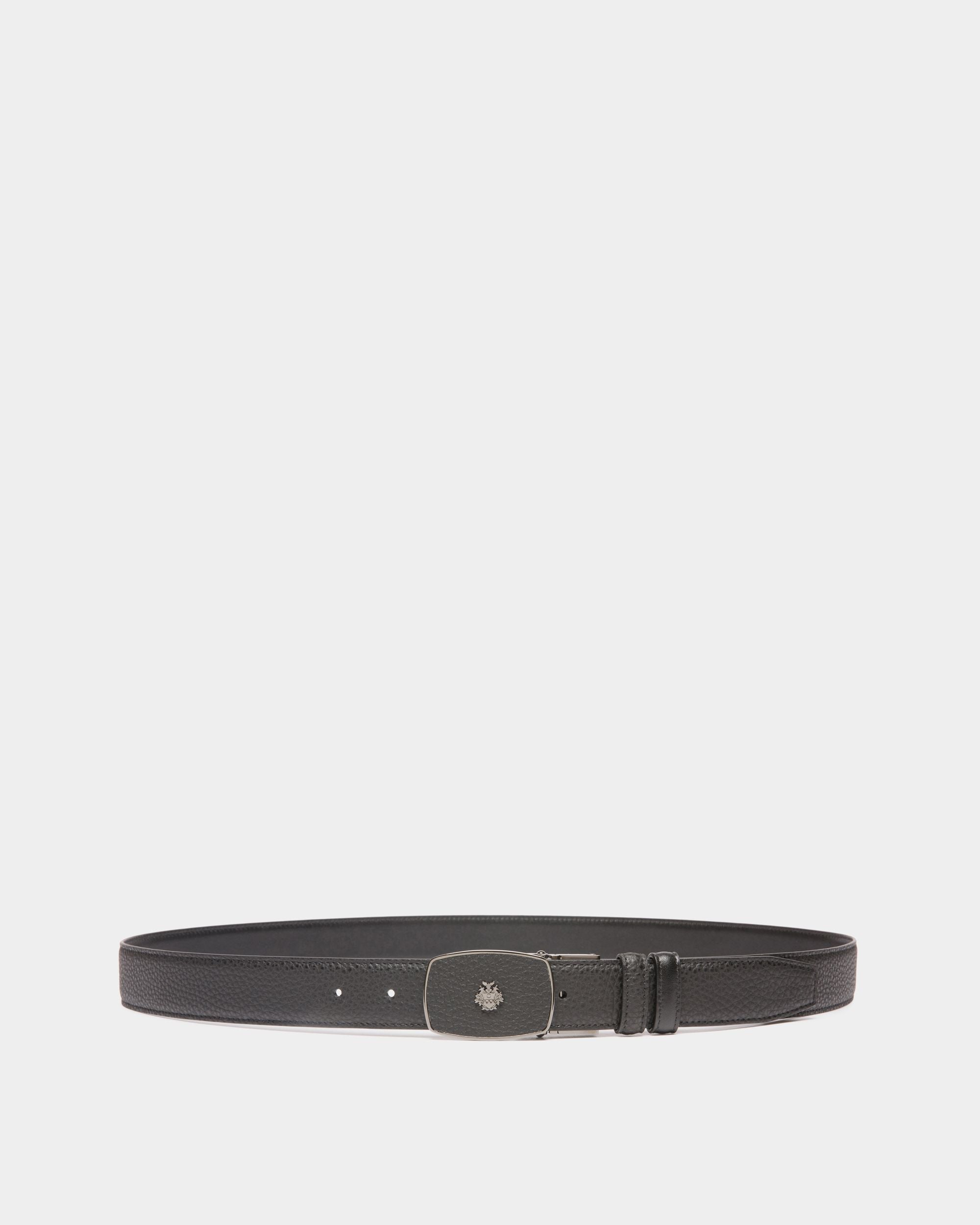 Govin 30 mm Reversible And Adjustable Belt in Black Leather - Men's - Bally - 01
