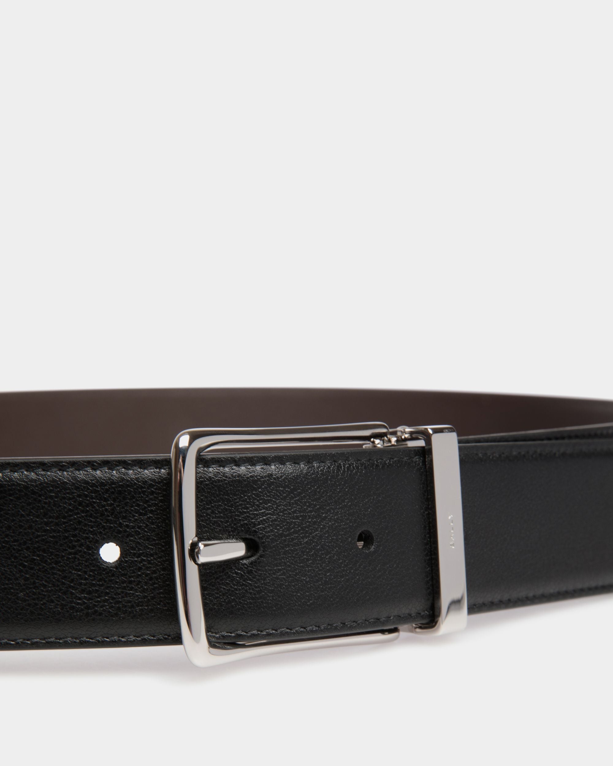 Ketter 35mm Reversible And Adjustable Belt in Black And Brown Leather - Men's - Bally - 03