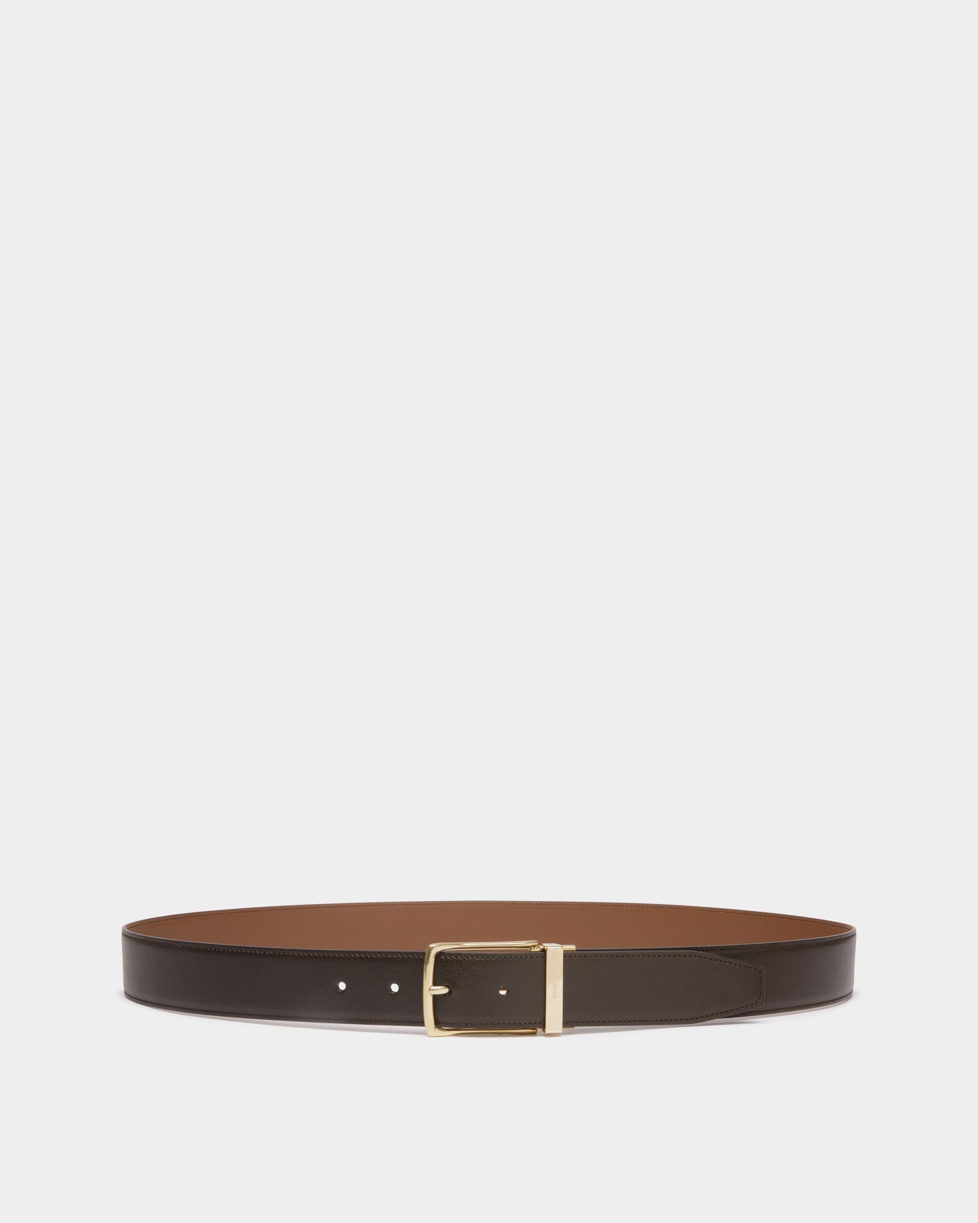Ketter 35mm Reversible And Adjustable Belt in Brown Leather - Men's - Bally - 01
