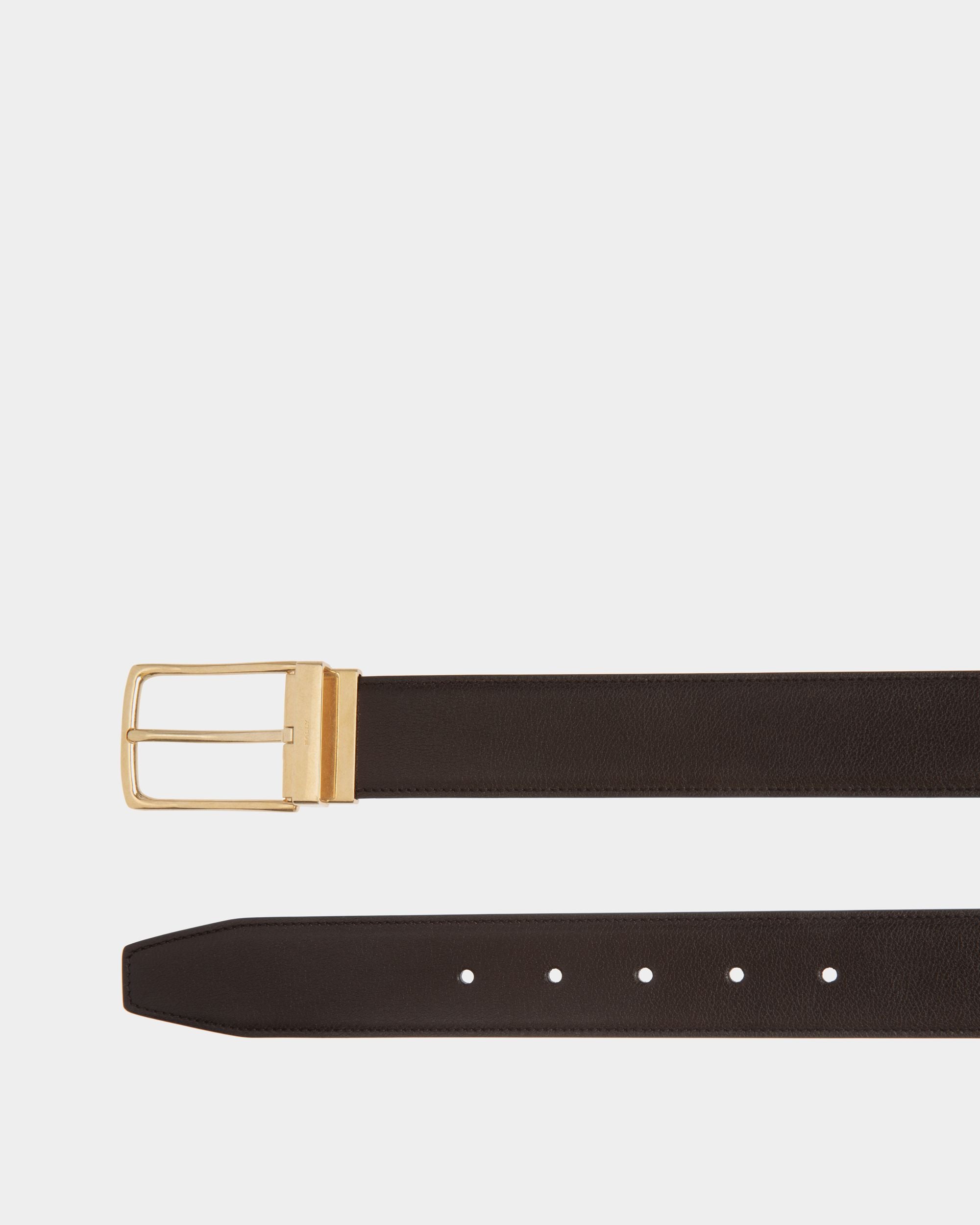 Ketter 35mm Reversible And Adjustable Belt in Brown Leather - Men's - Bally - 03