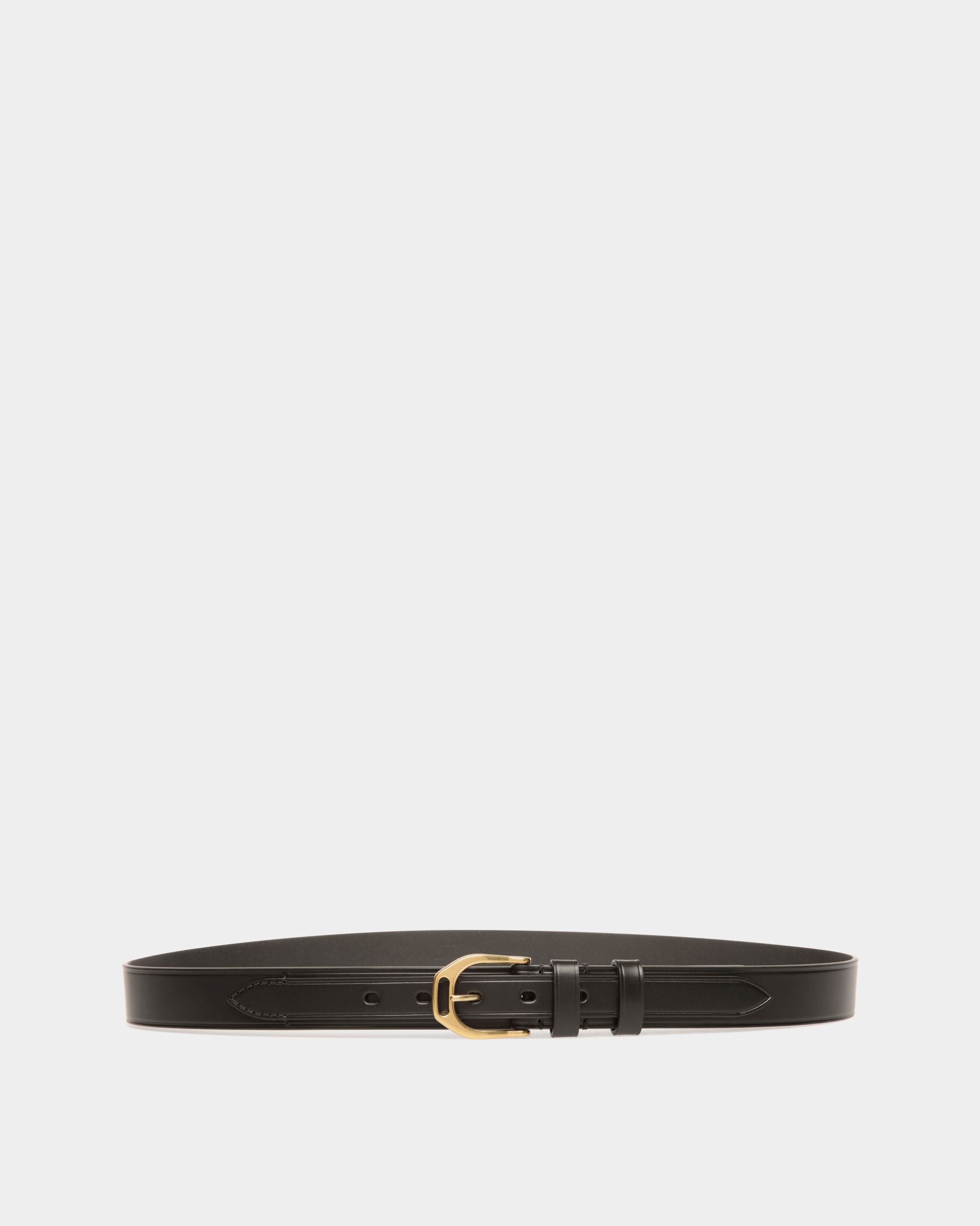 Hans 30mm Belt in Black Leather - Men's - Bally - 01