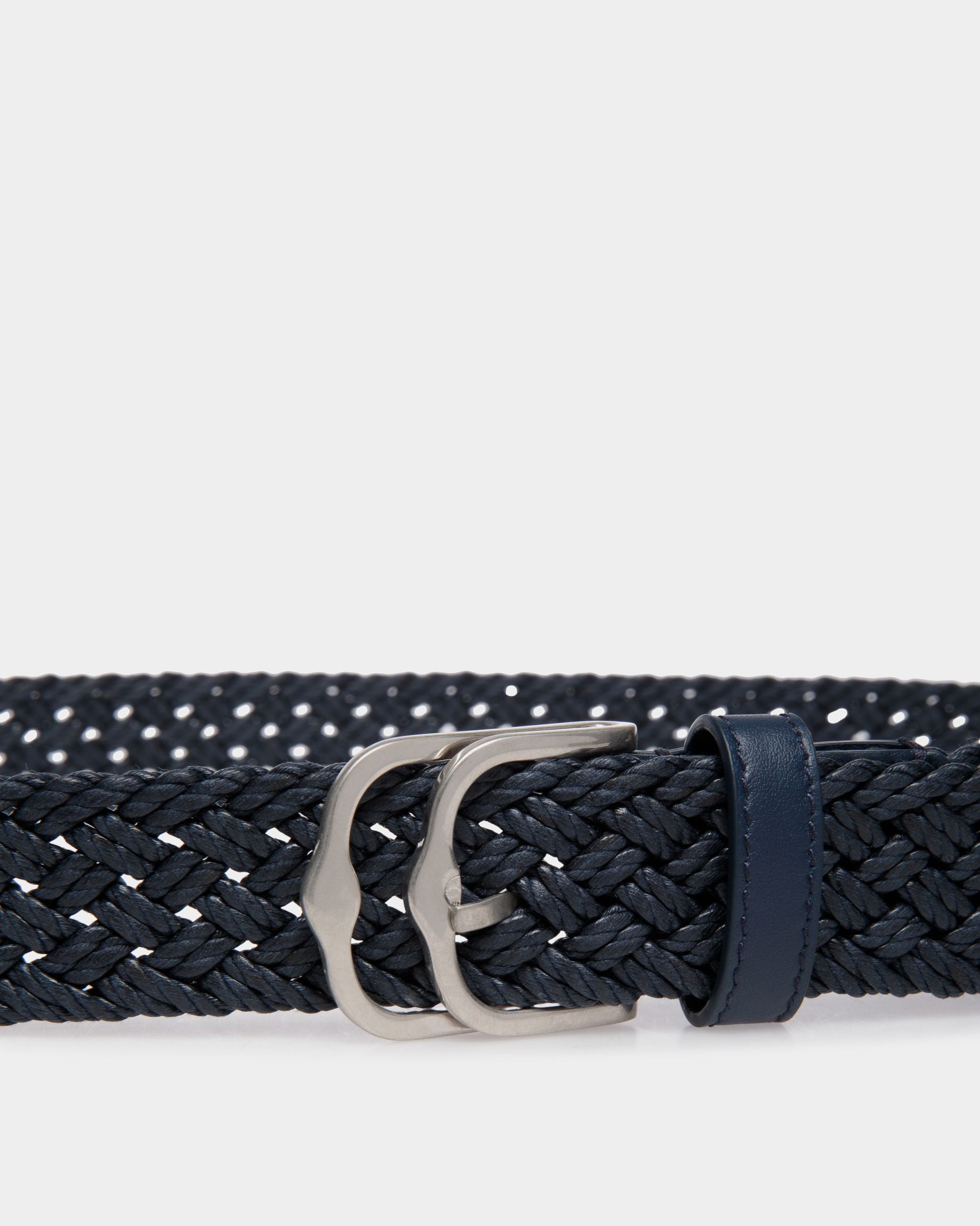 Embert 30mm Belt in Fabric And Leather - Men's - Bally - 03