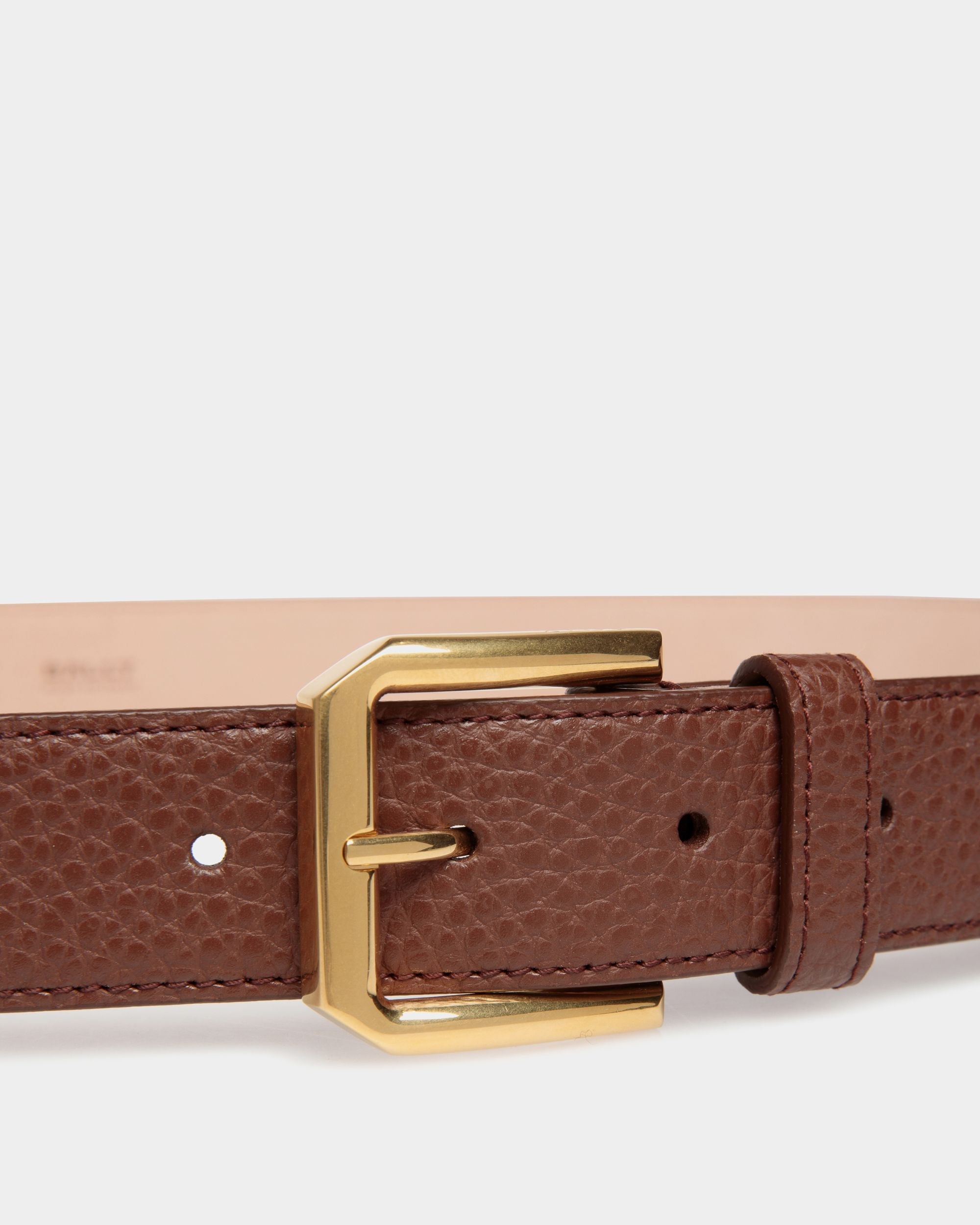 Carl 30mm Belt in Brown Leather - Men's - Bally - 03