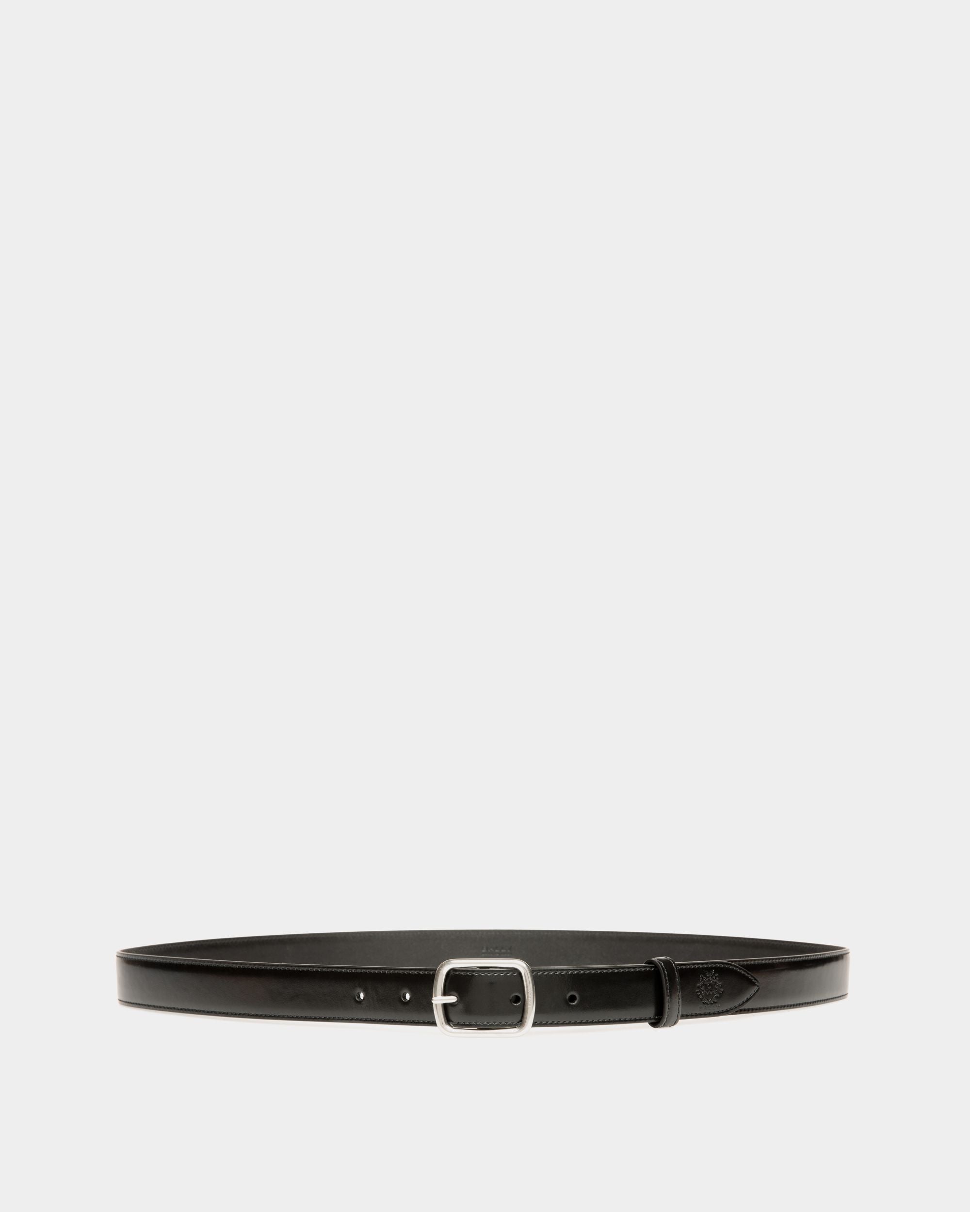 Orson 25mm Belt In Black Leather - Men's - Bally - 01