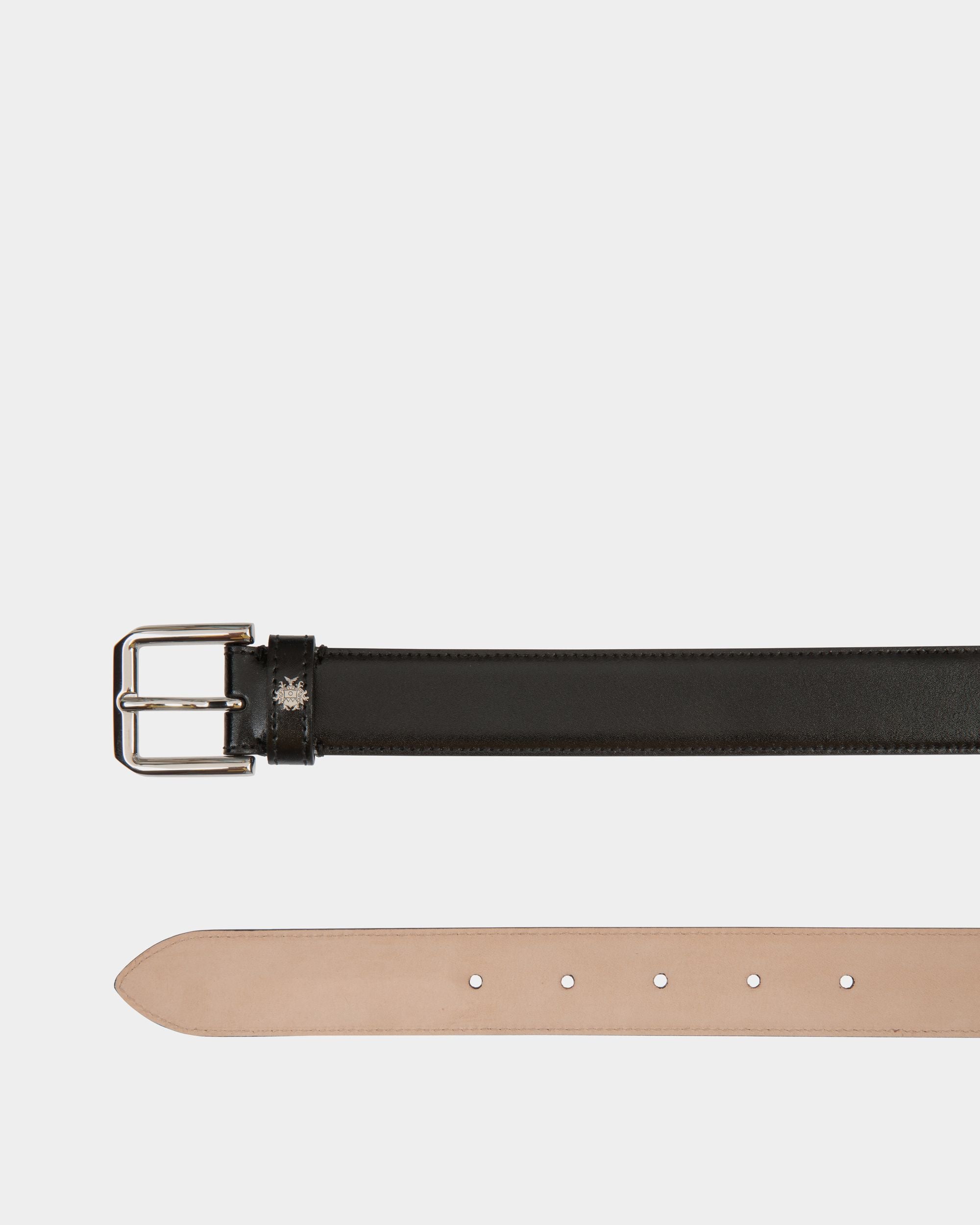 Carl 30mm Belt in Black Leather - Men's - Bally - 02