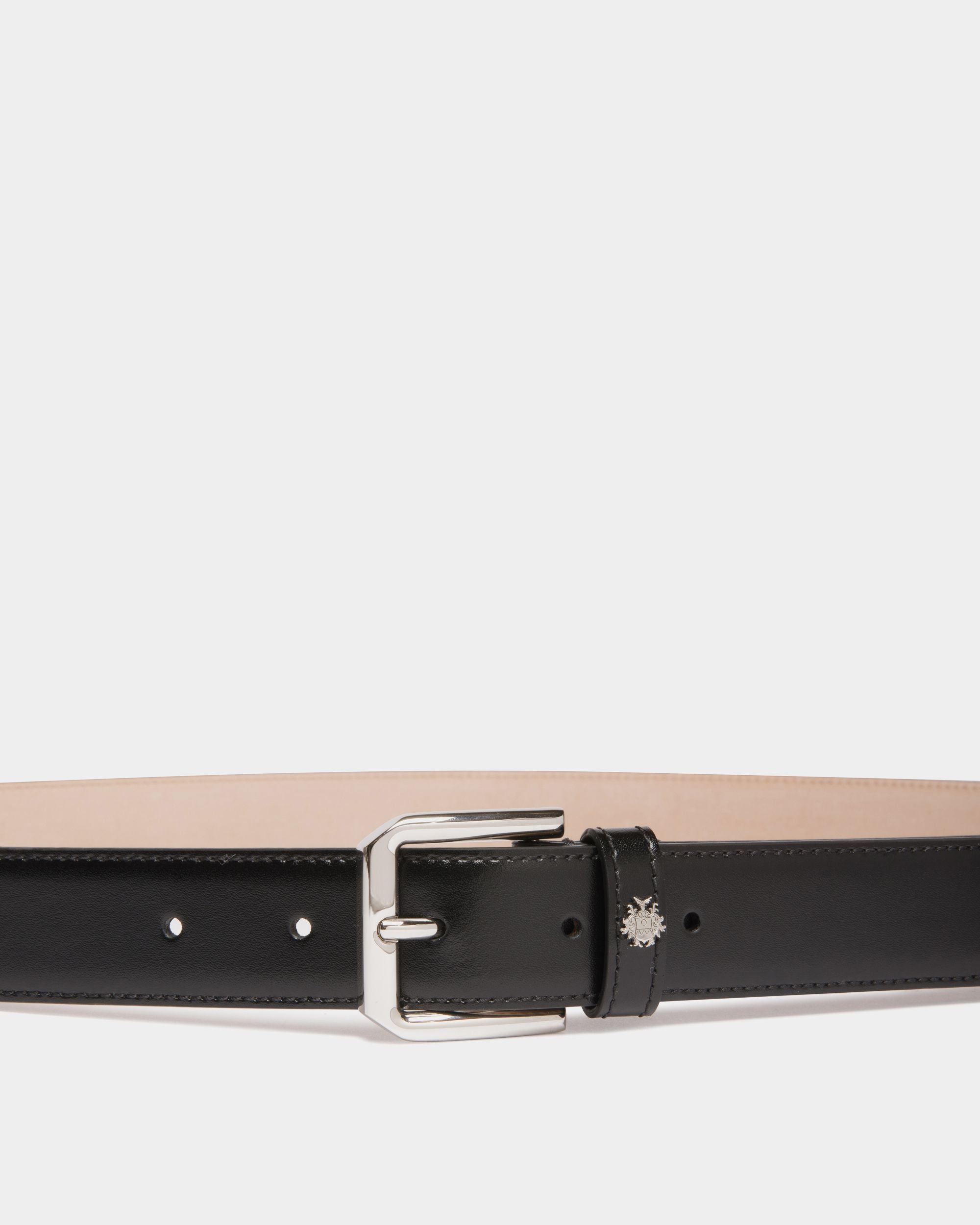 Carl 30mm Belt in Black Leather - Men's - Bally - 03
