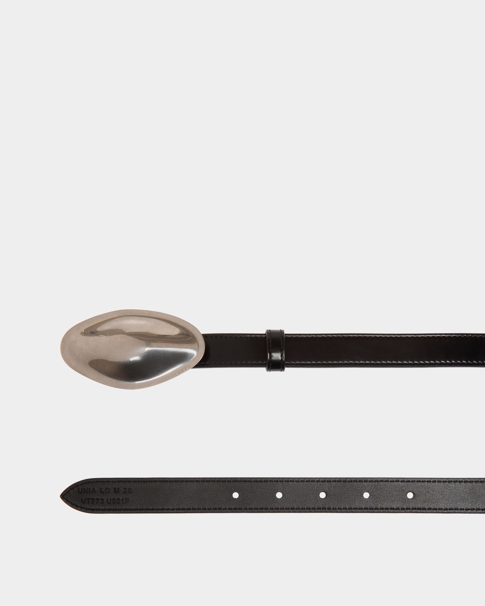 Swissness Belt in Black Leather - Men's - Bally - 02