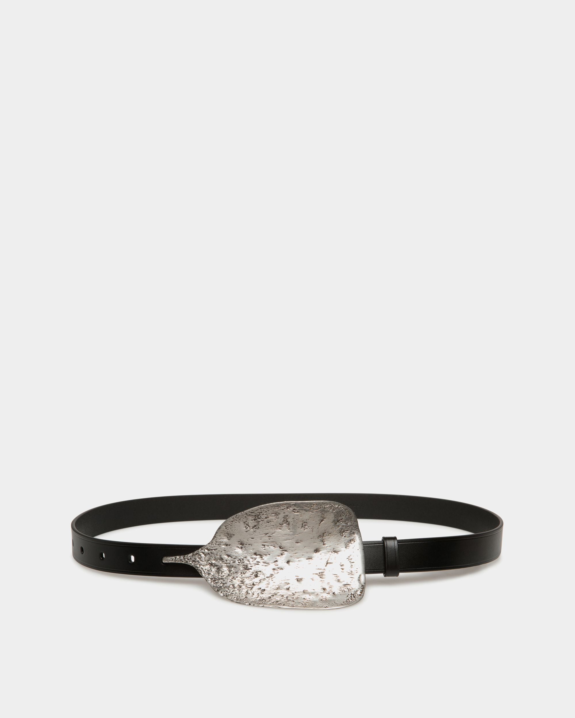 Swissness Belt in Black Leather - Men's - Bally - 01