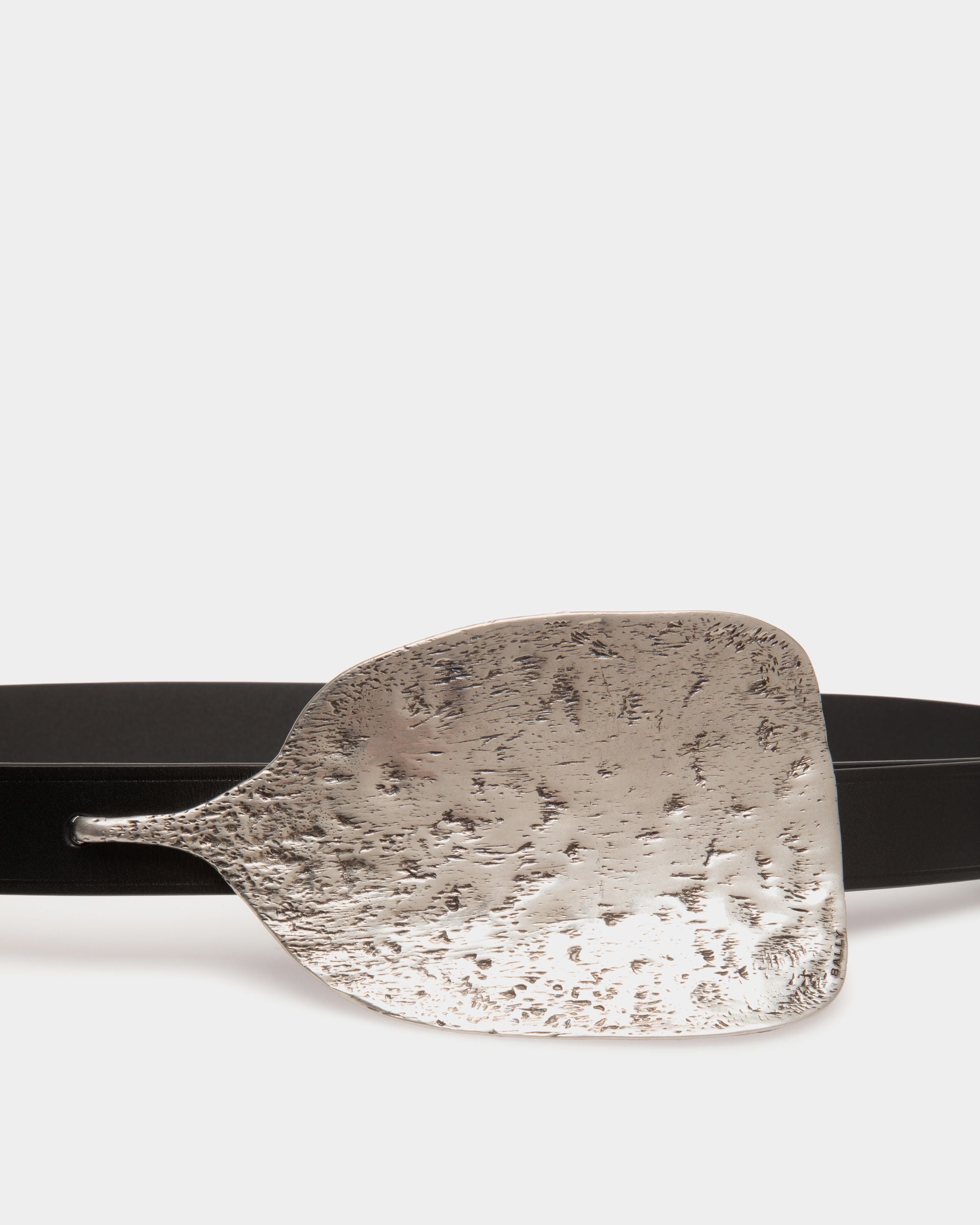 Swissness Belt in Black Leather - Men's - Bally - 03