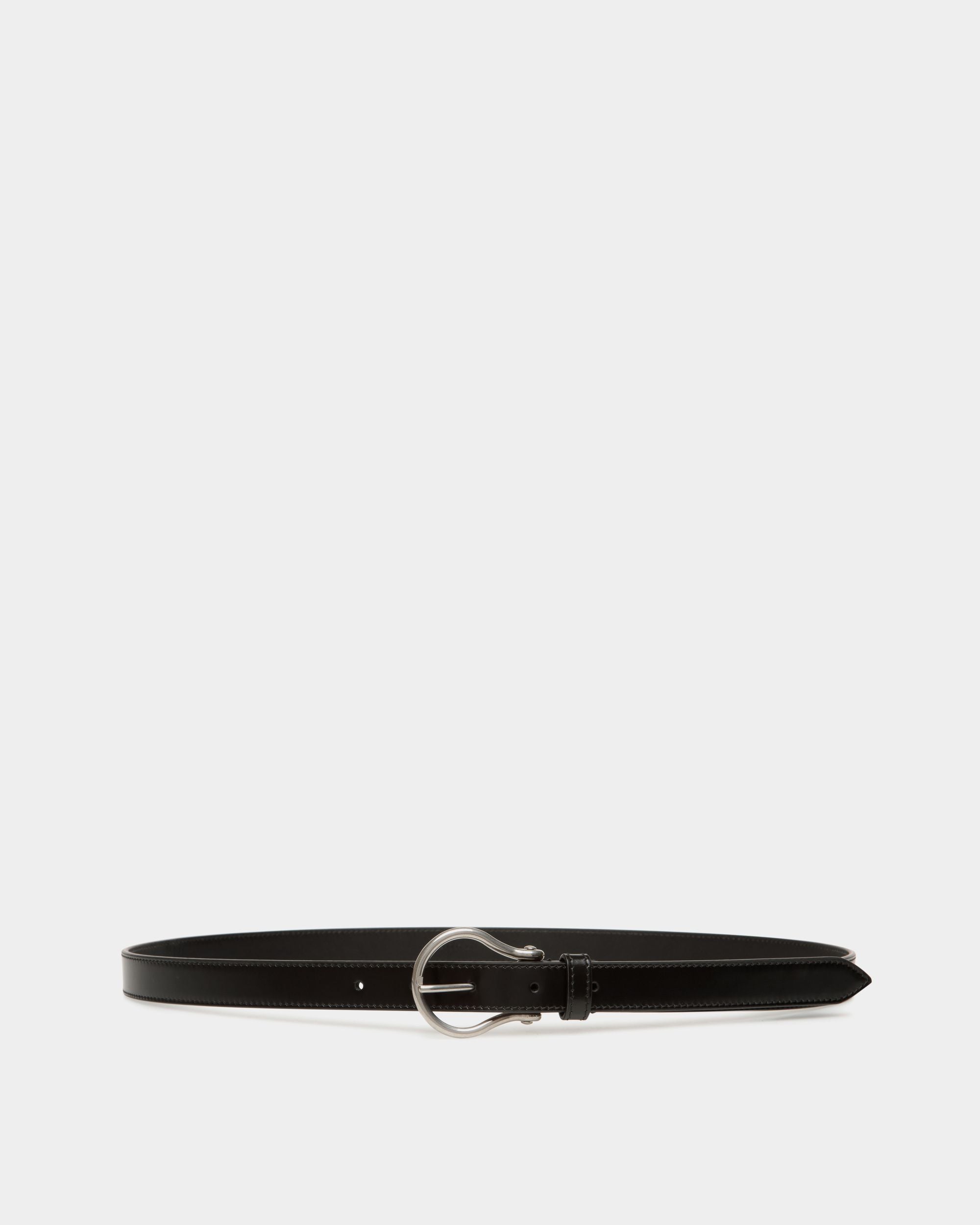 Ray Belt in Black Leather - Men's - Bally - 01