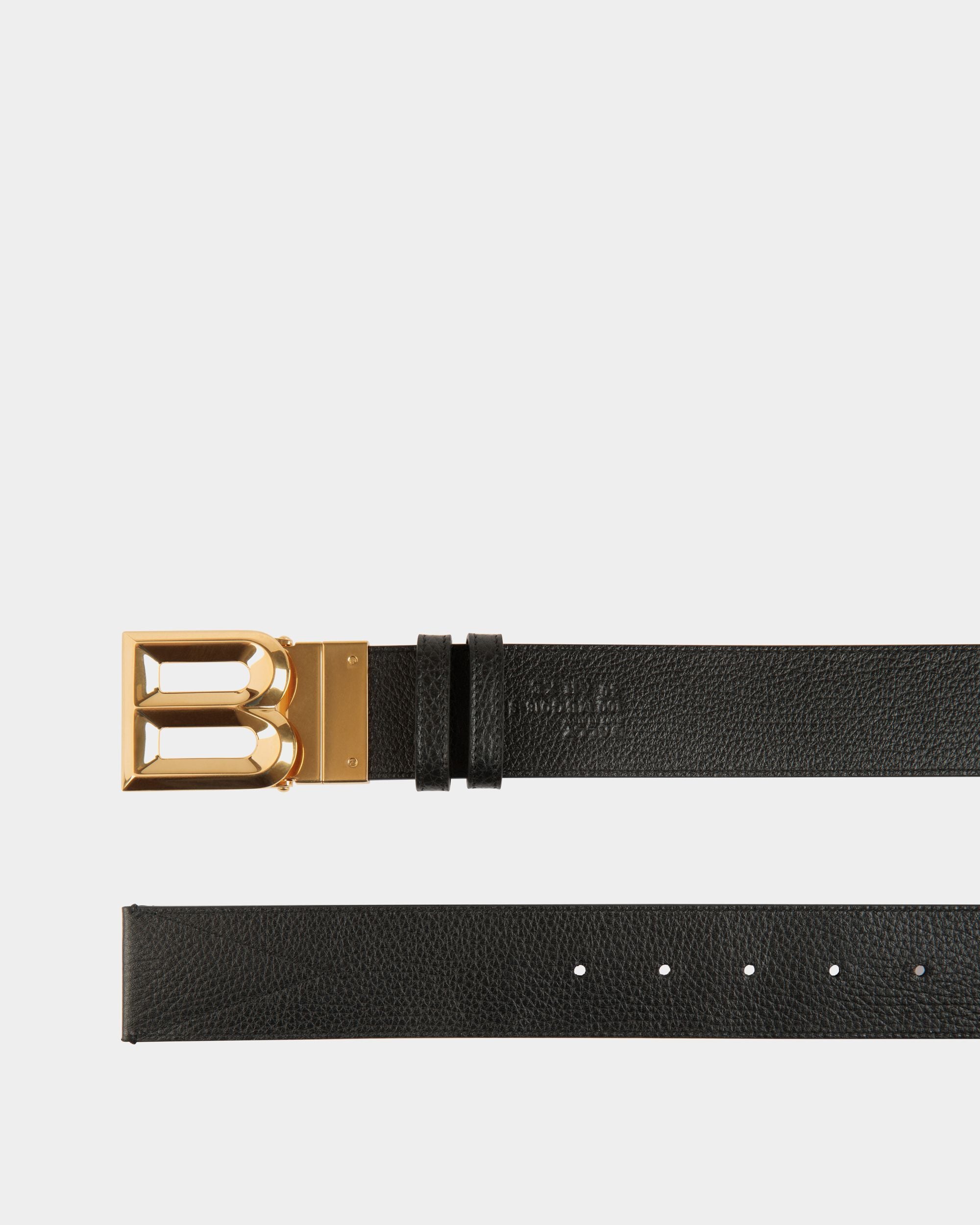 B Bold 40mm Reversible Belt in Red and White Fabric And Black Leather - Men's - Bally - 02