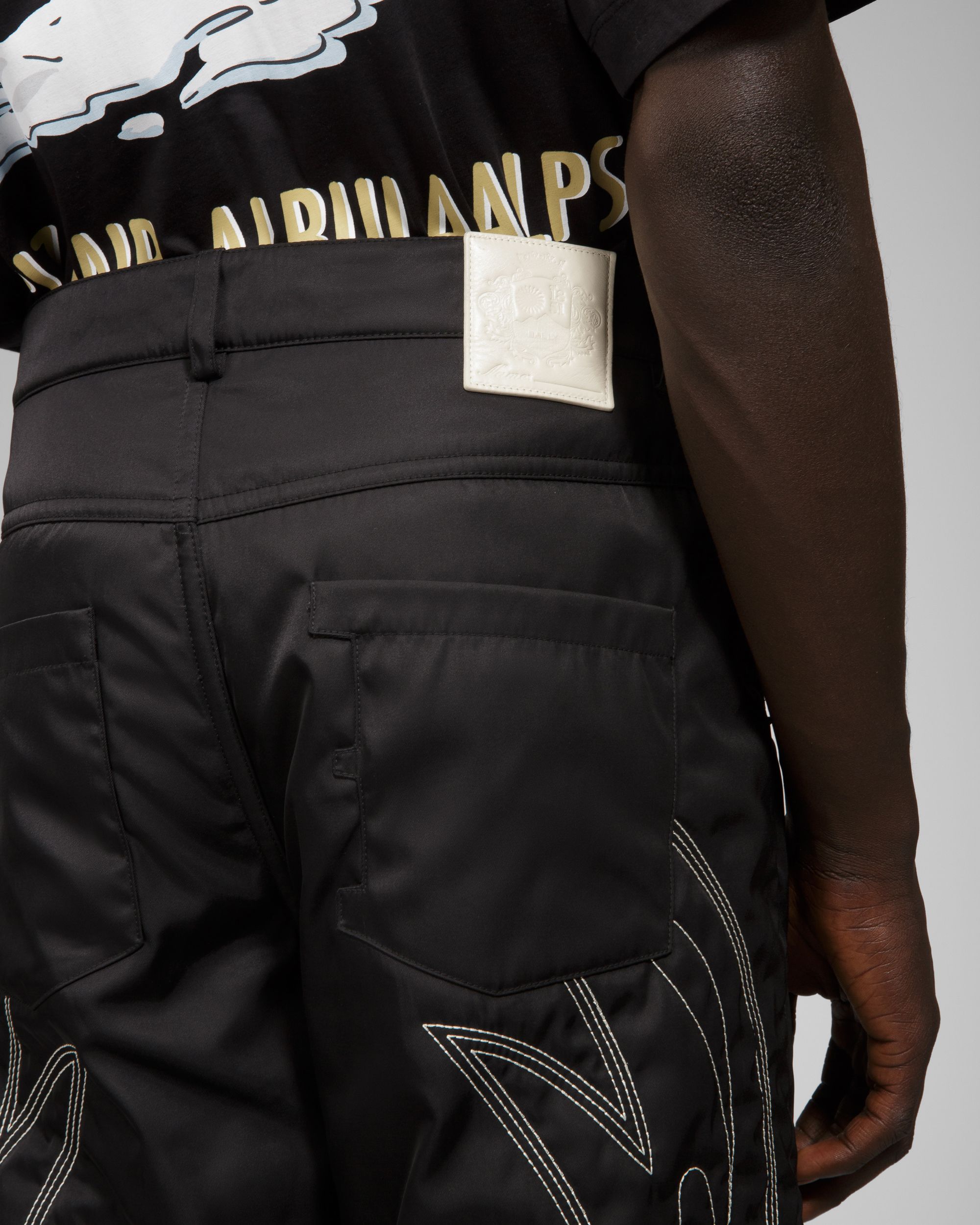 Recycled Nylon Trousers In Black - Men's - Bally - 03