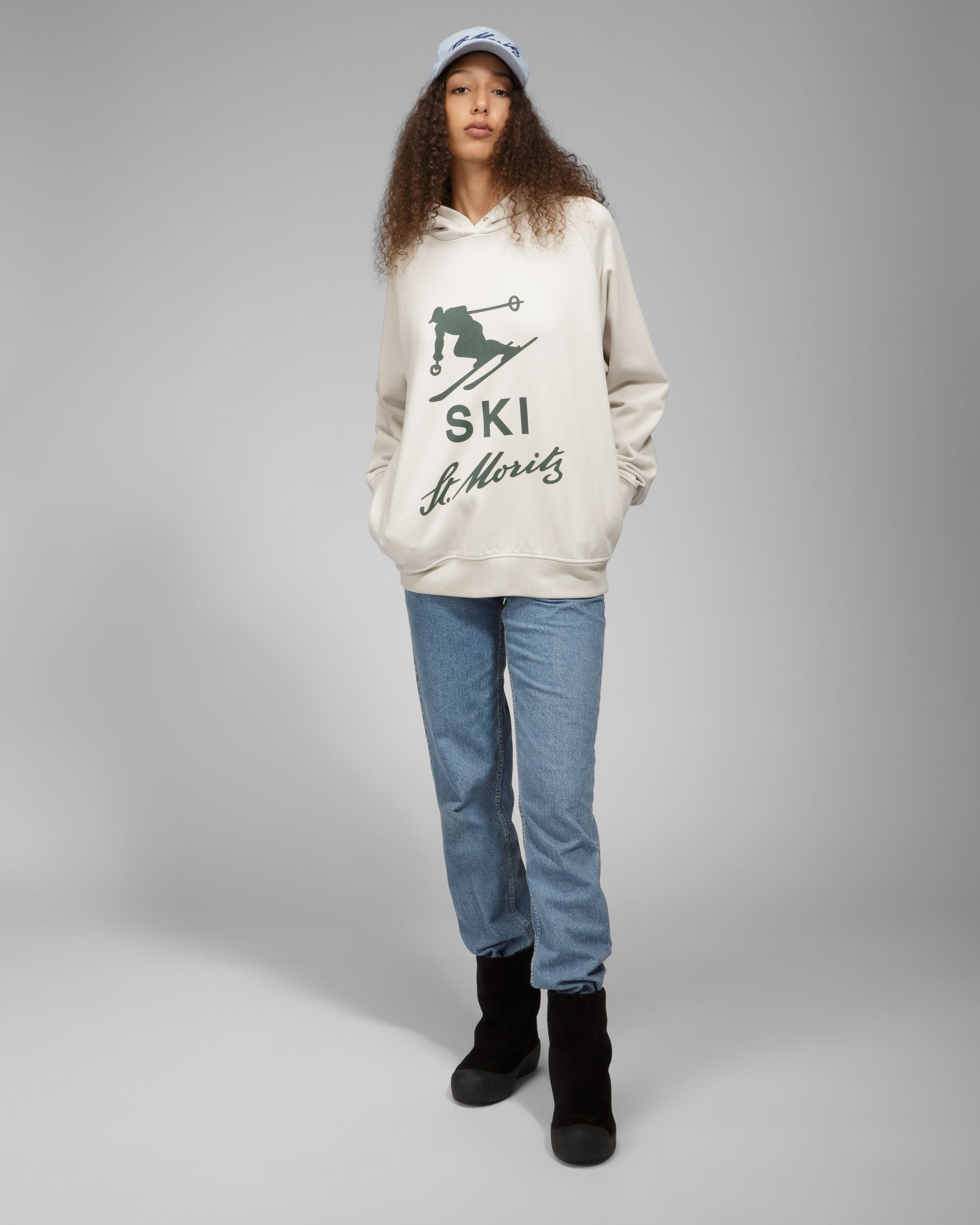 Ski St Moritz Hoodie Cotton Sweatshirt In Grey - Men's - Bally - 07