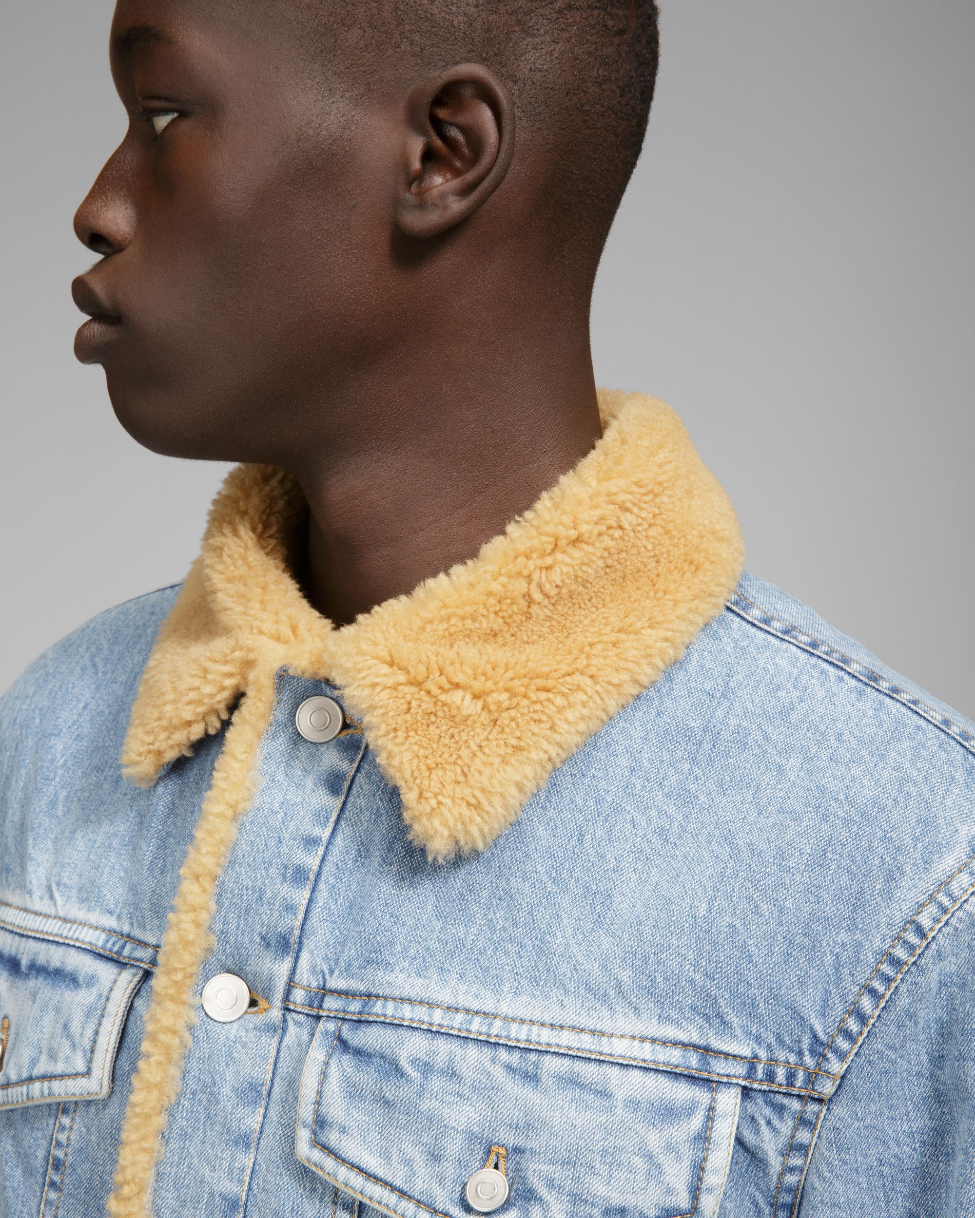 Shearling Detail Jacket - Men's - Bally - 04