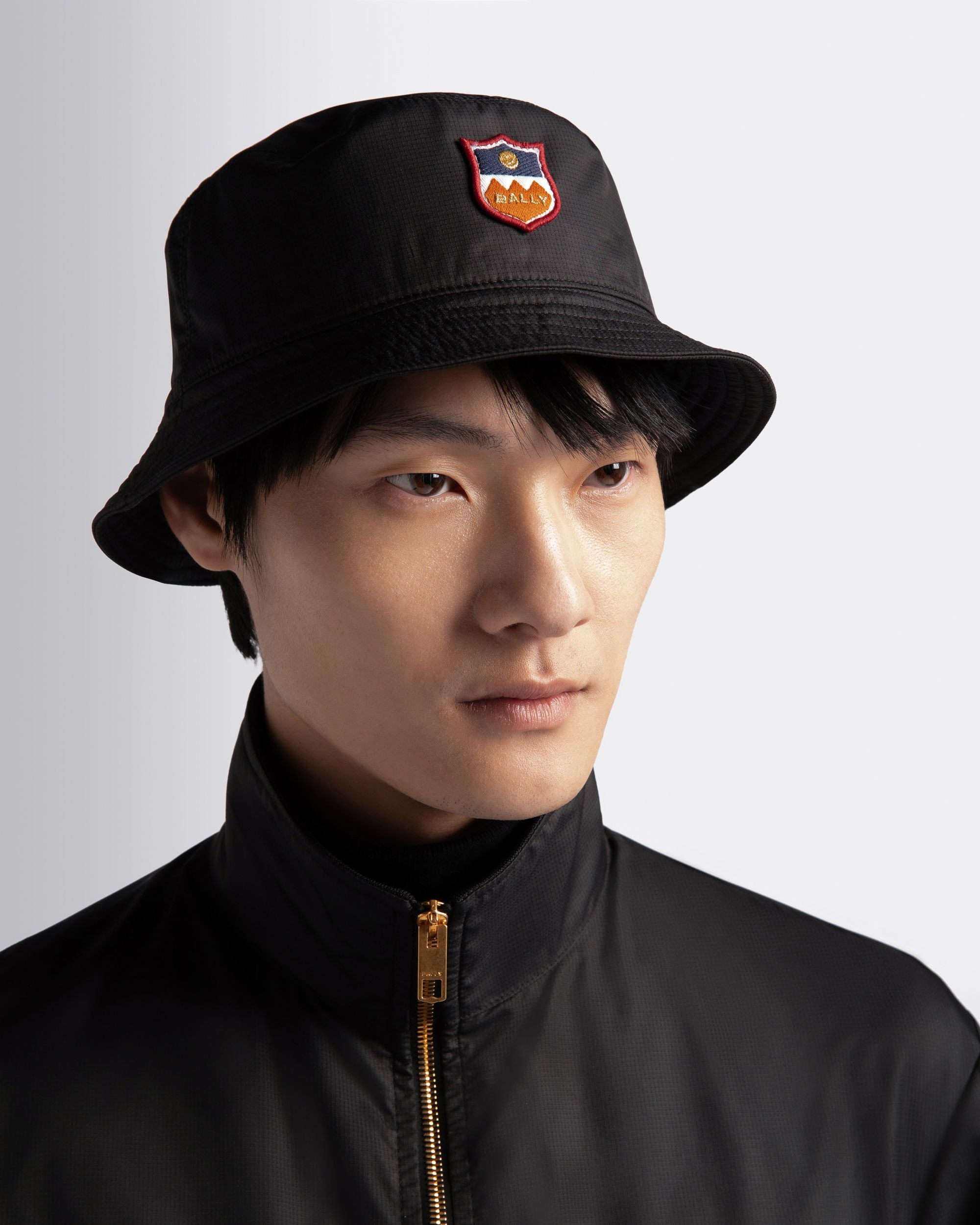 Bucket Hat In Black - Men's - Bally - 02