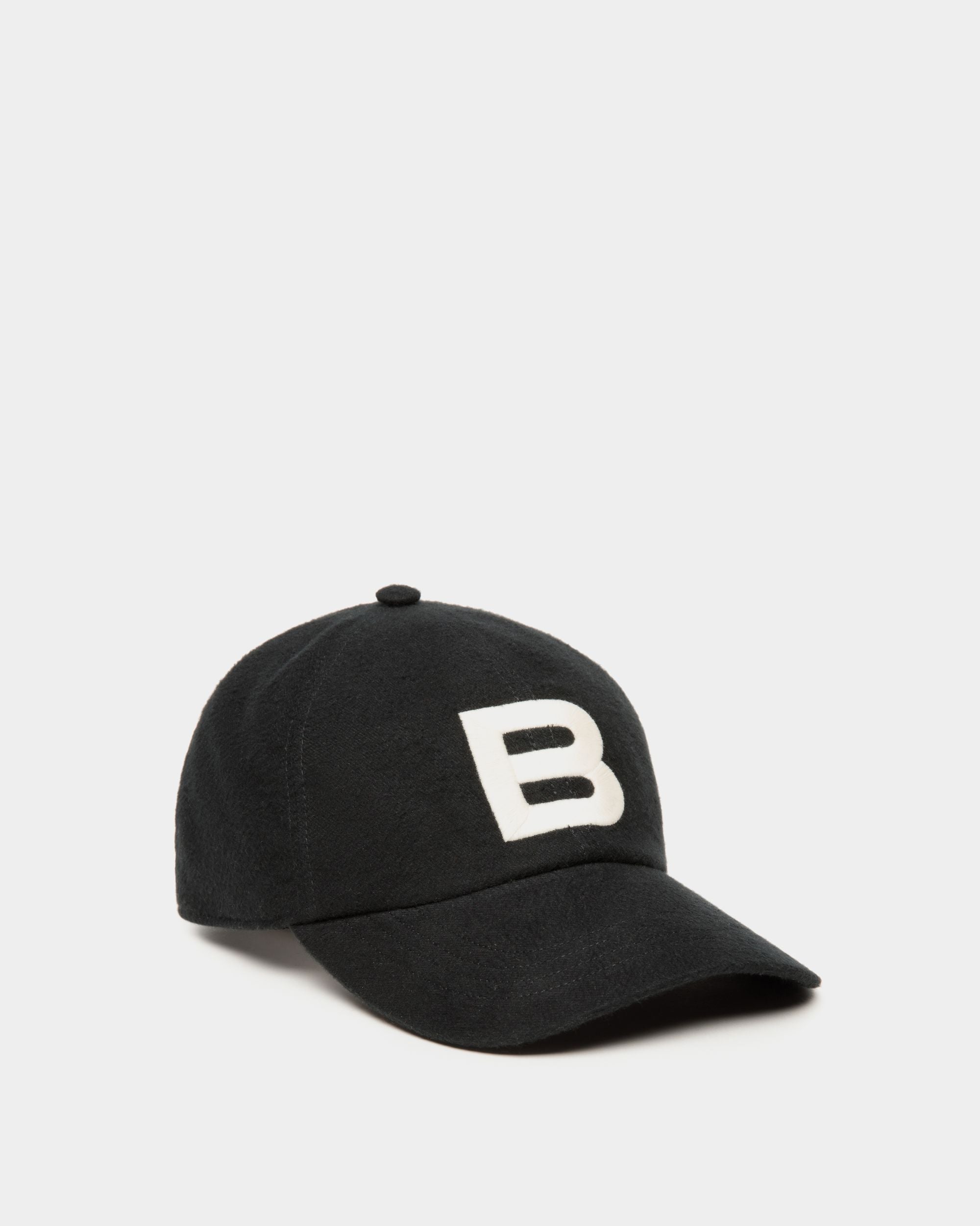 Baseball Hat With Logo In Black Cotton - Men's - Bally - 01
