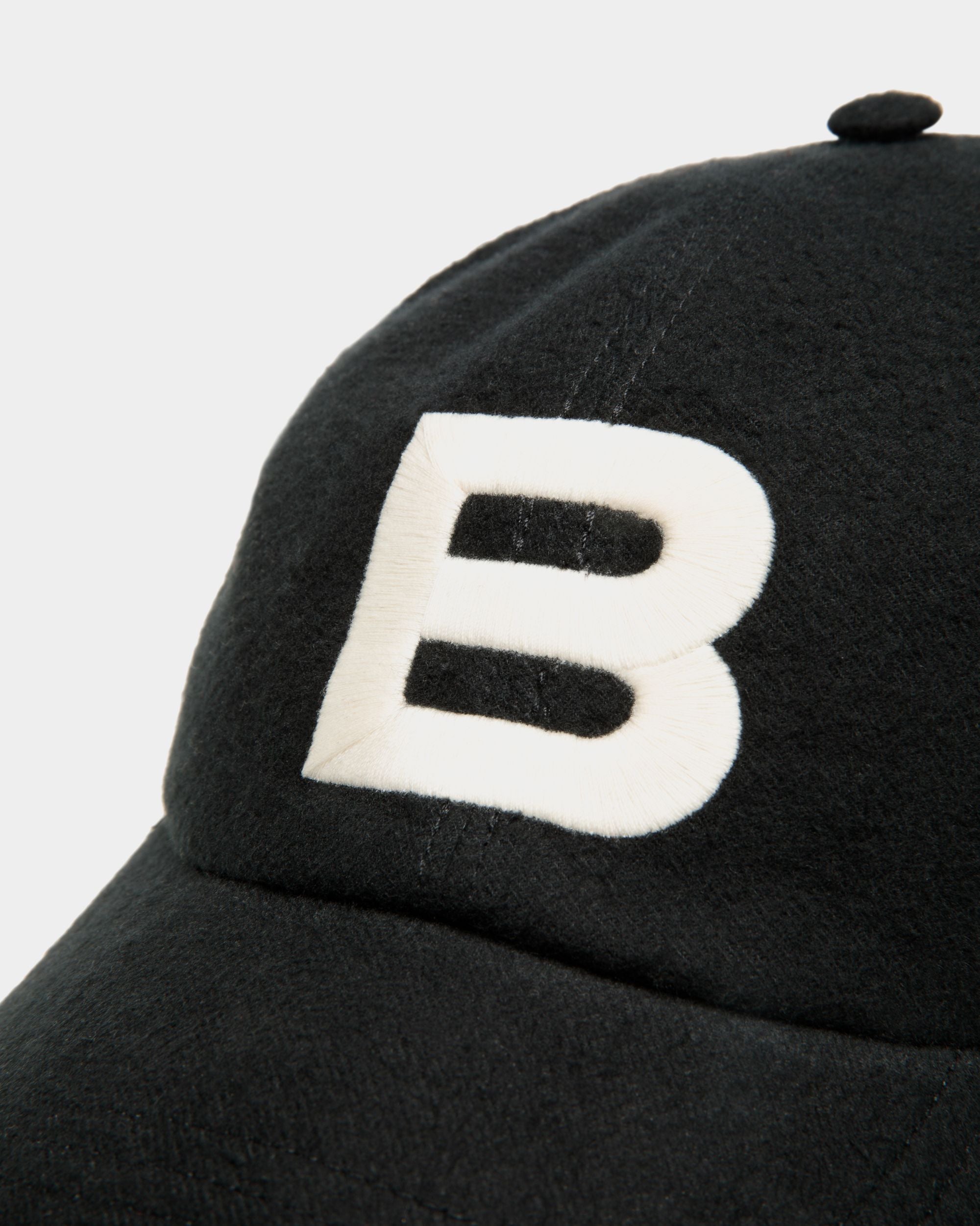 Baseball Hat With Logo In Black Cotton - Men's - Bally - 03