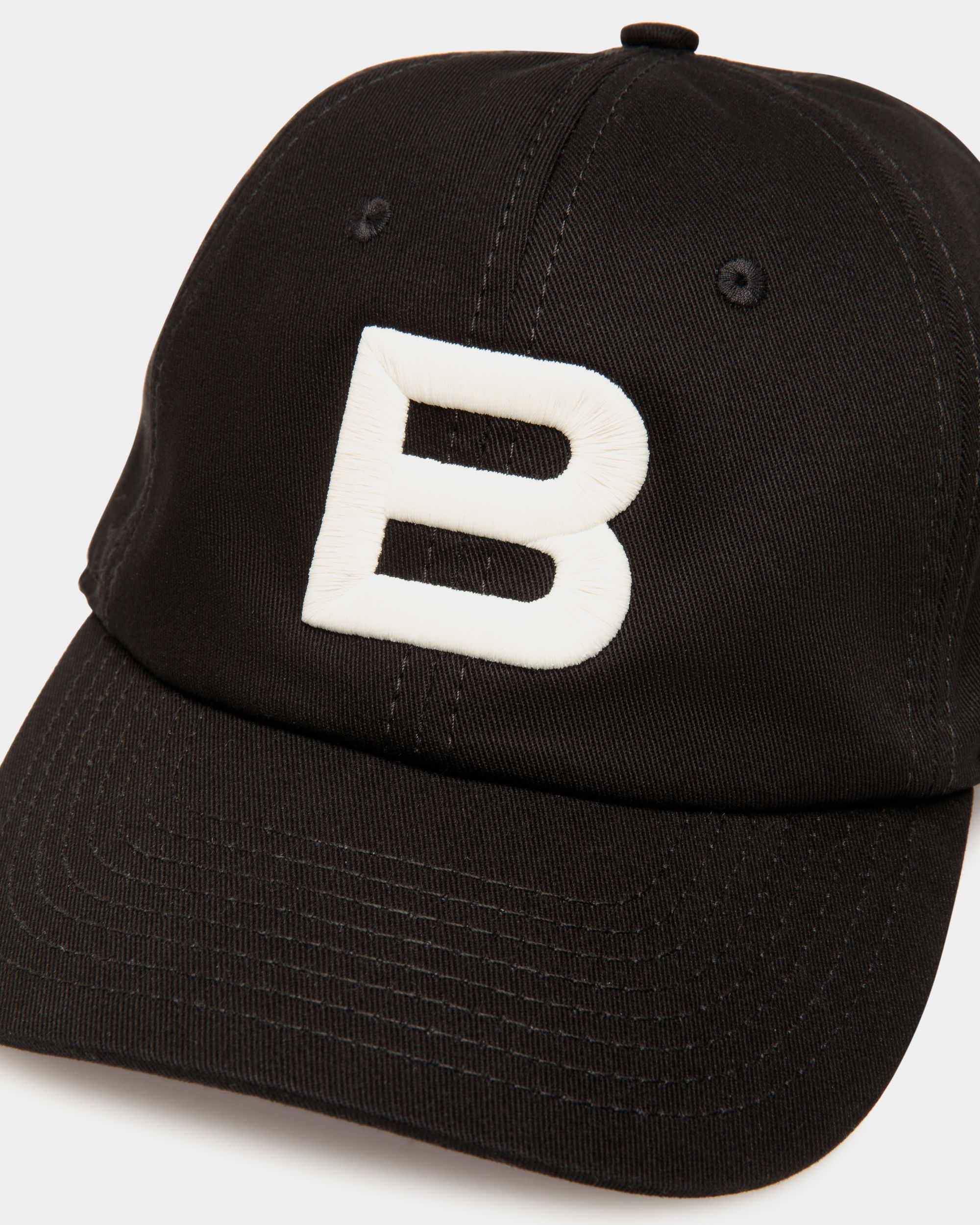 Baseball Hat in Black Cotton - Men's - Bally - 03