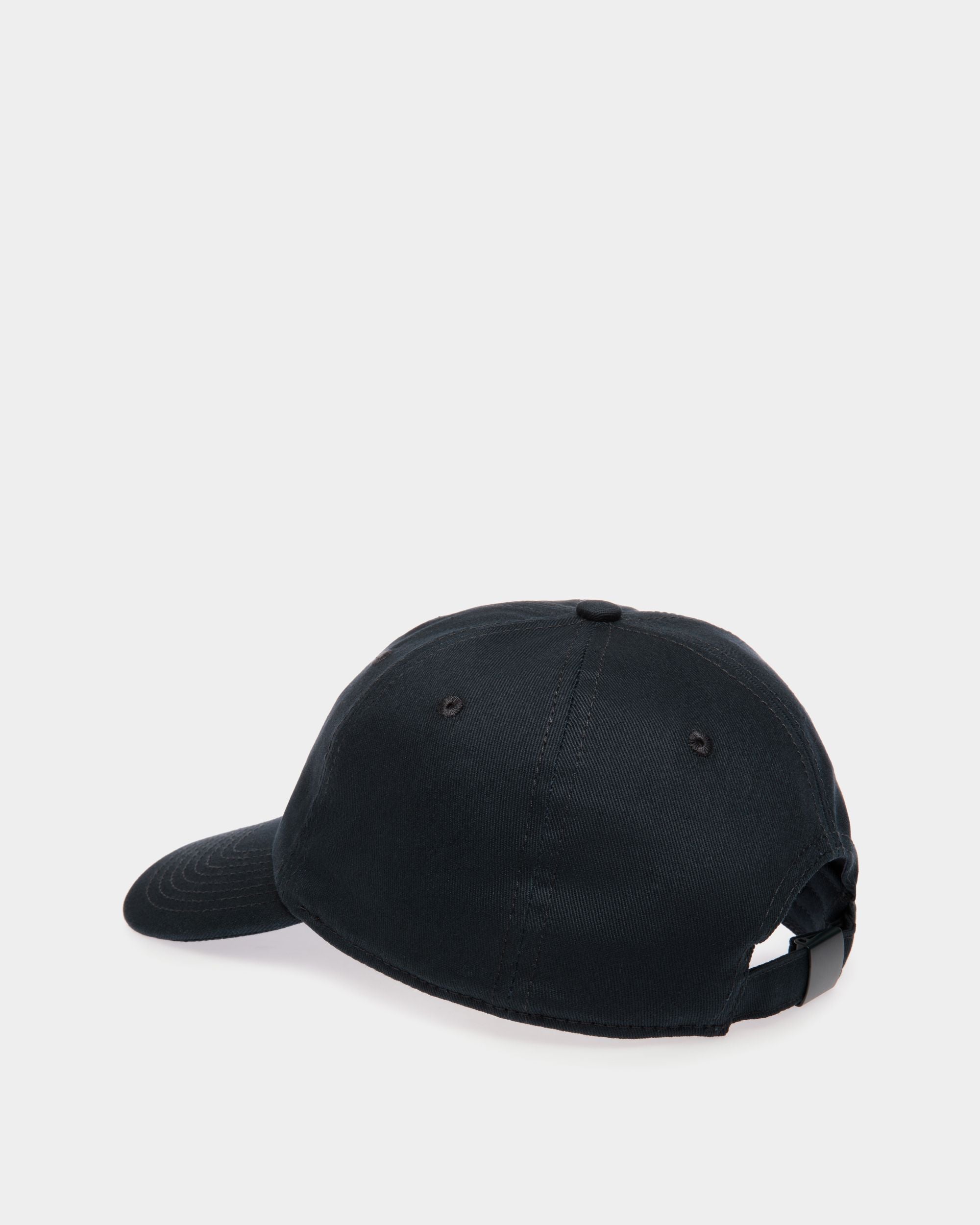 Baseball Hat in Navy Blue Cotton - Men's - Bally - 03