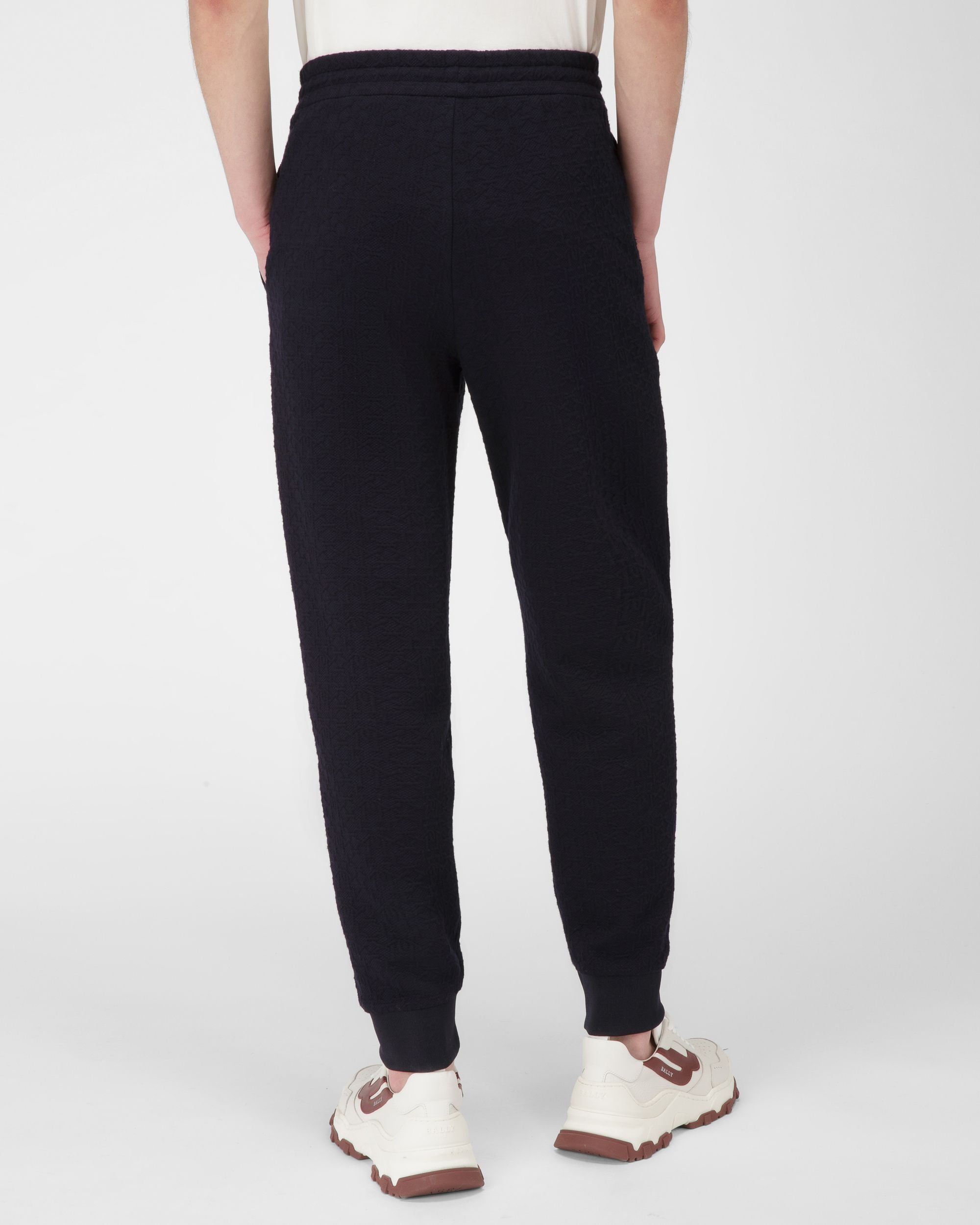 Mixed Jersey Sweatpants In Black - Men's - Bally - 03