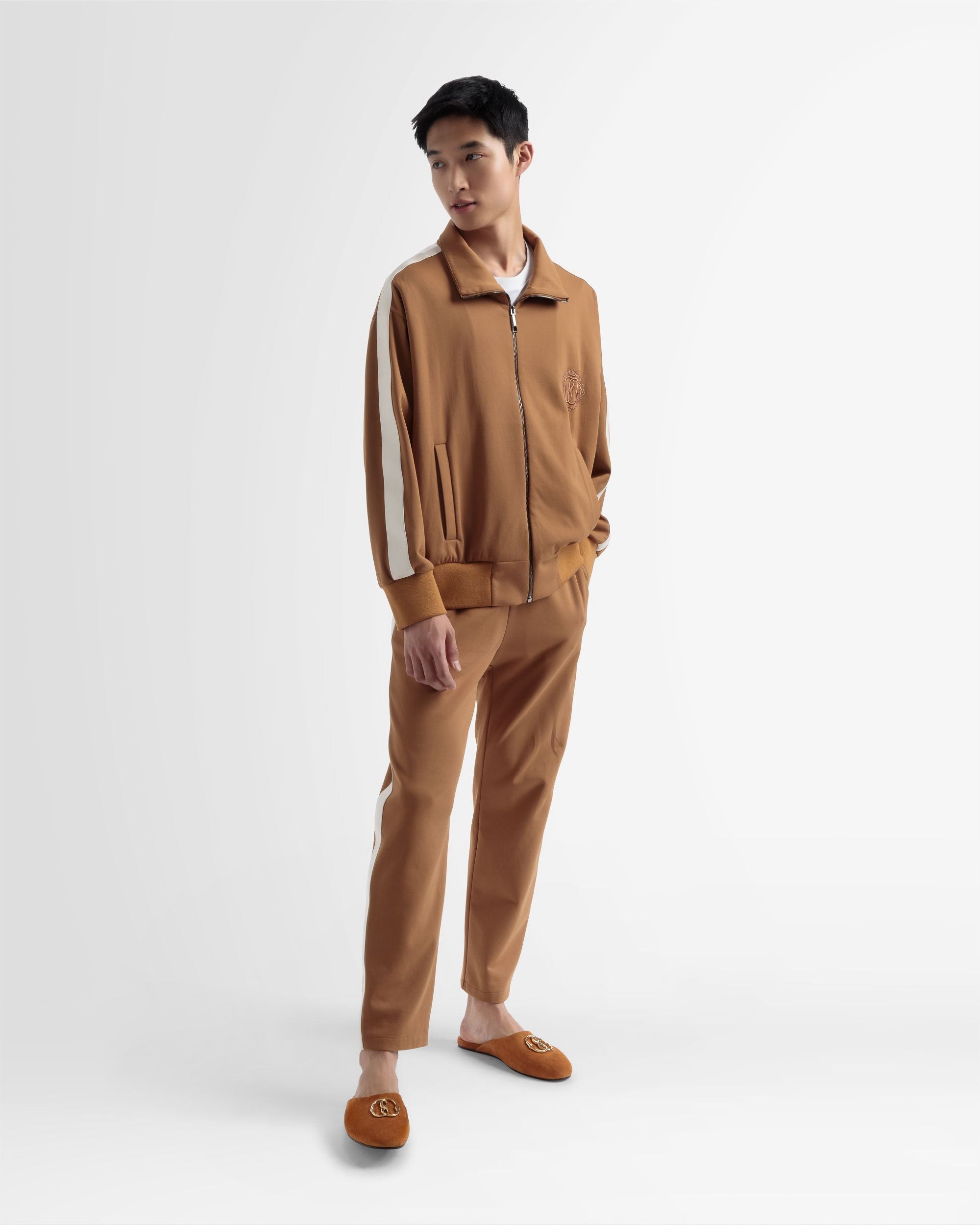 Sports Jacket In Beige Cotton Mix - Men's - Bally - 02