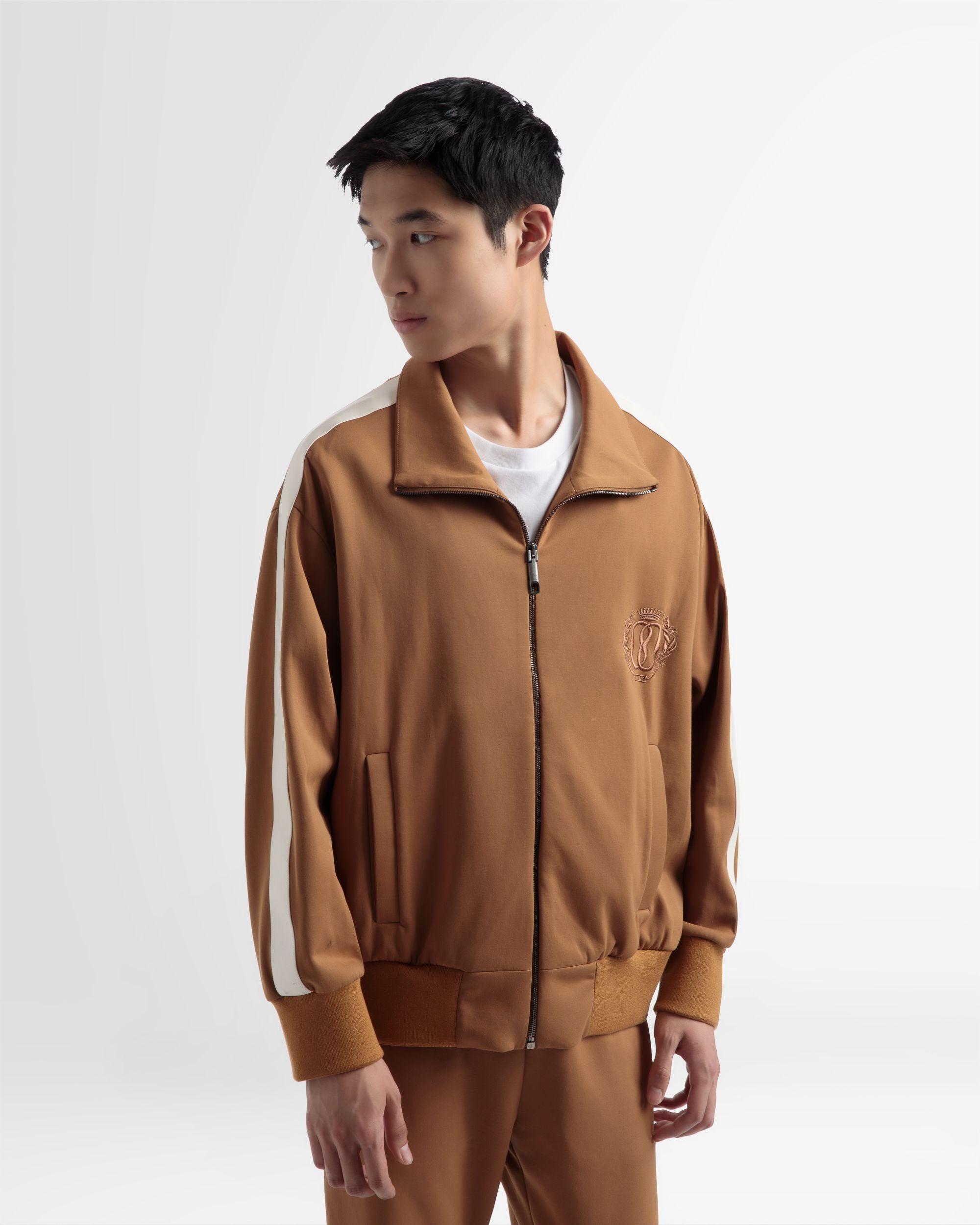 Sports Jacket In Beige Cotton Mix - Men's - Bally - 03