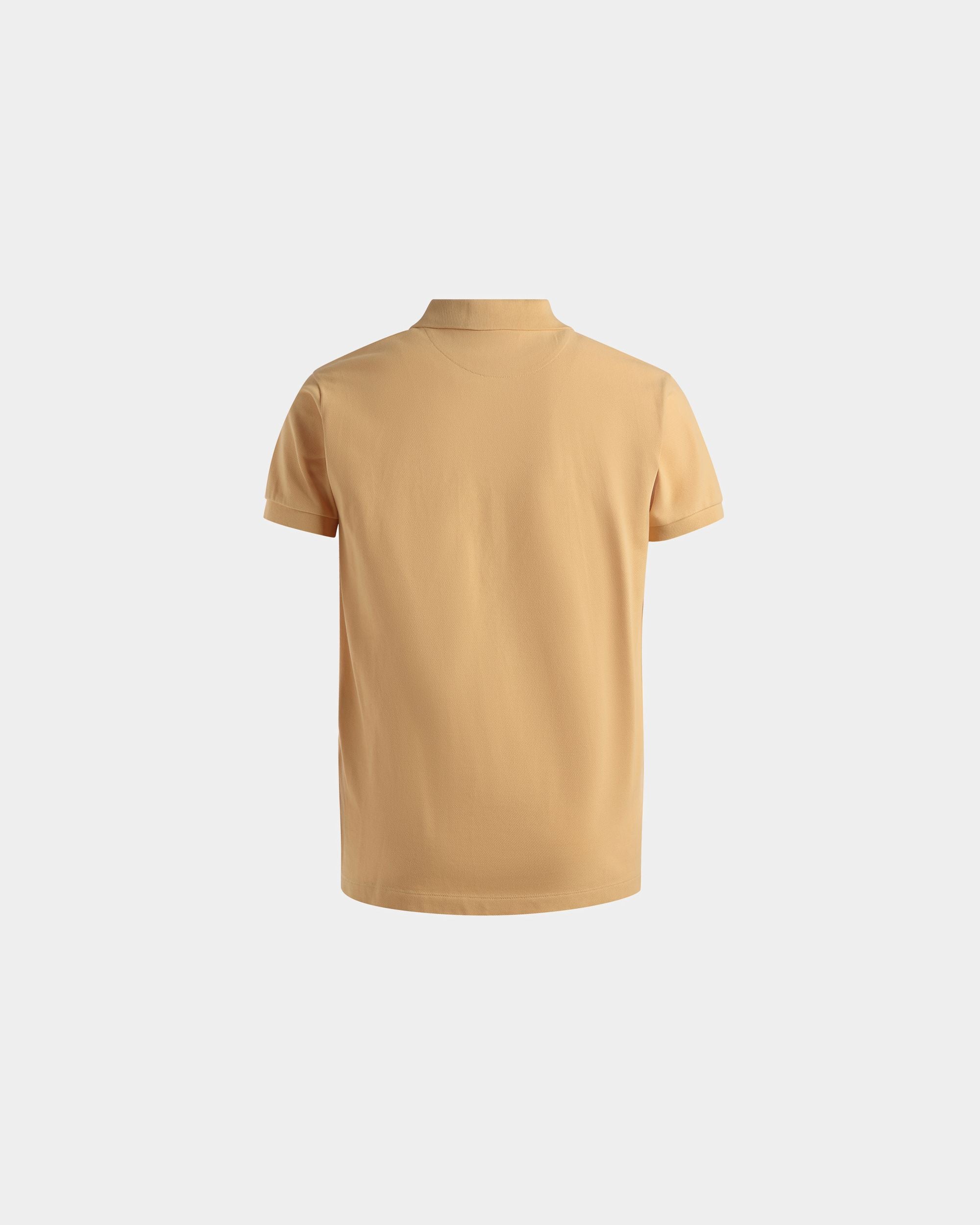 Emblem Polo In Cream Cotton - Men's - Bally - 07