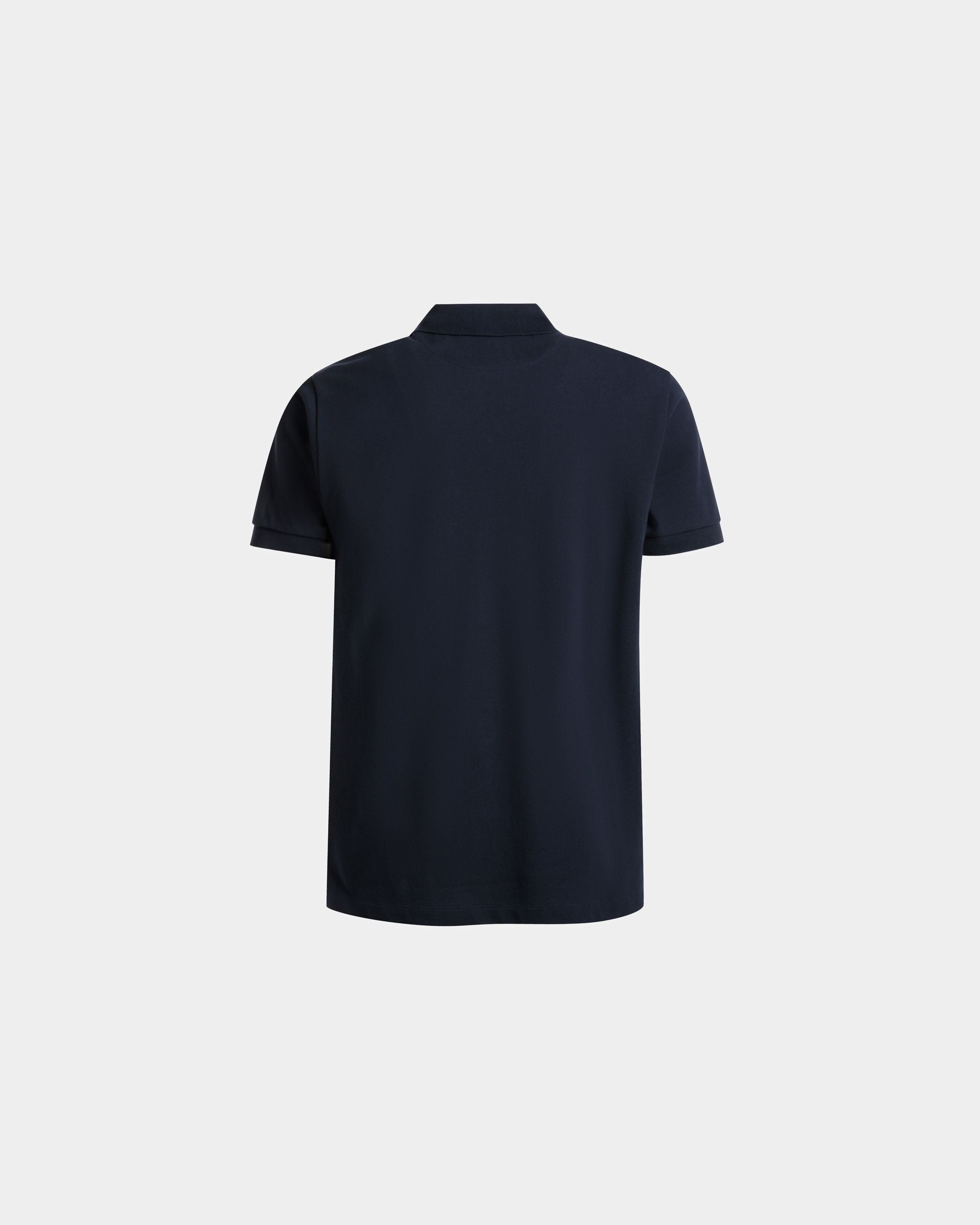 Polo Shirt in Navy Blue cotton - Men's - Bally - 07