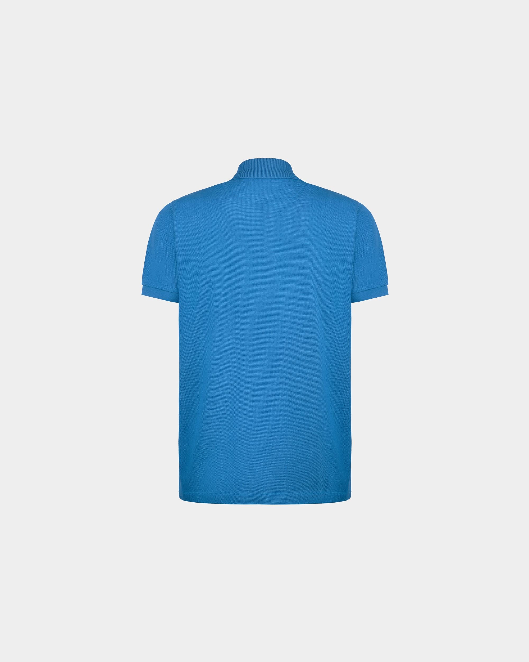 Polo Shirt In Blue Cotton - Men's - Bally - 03