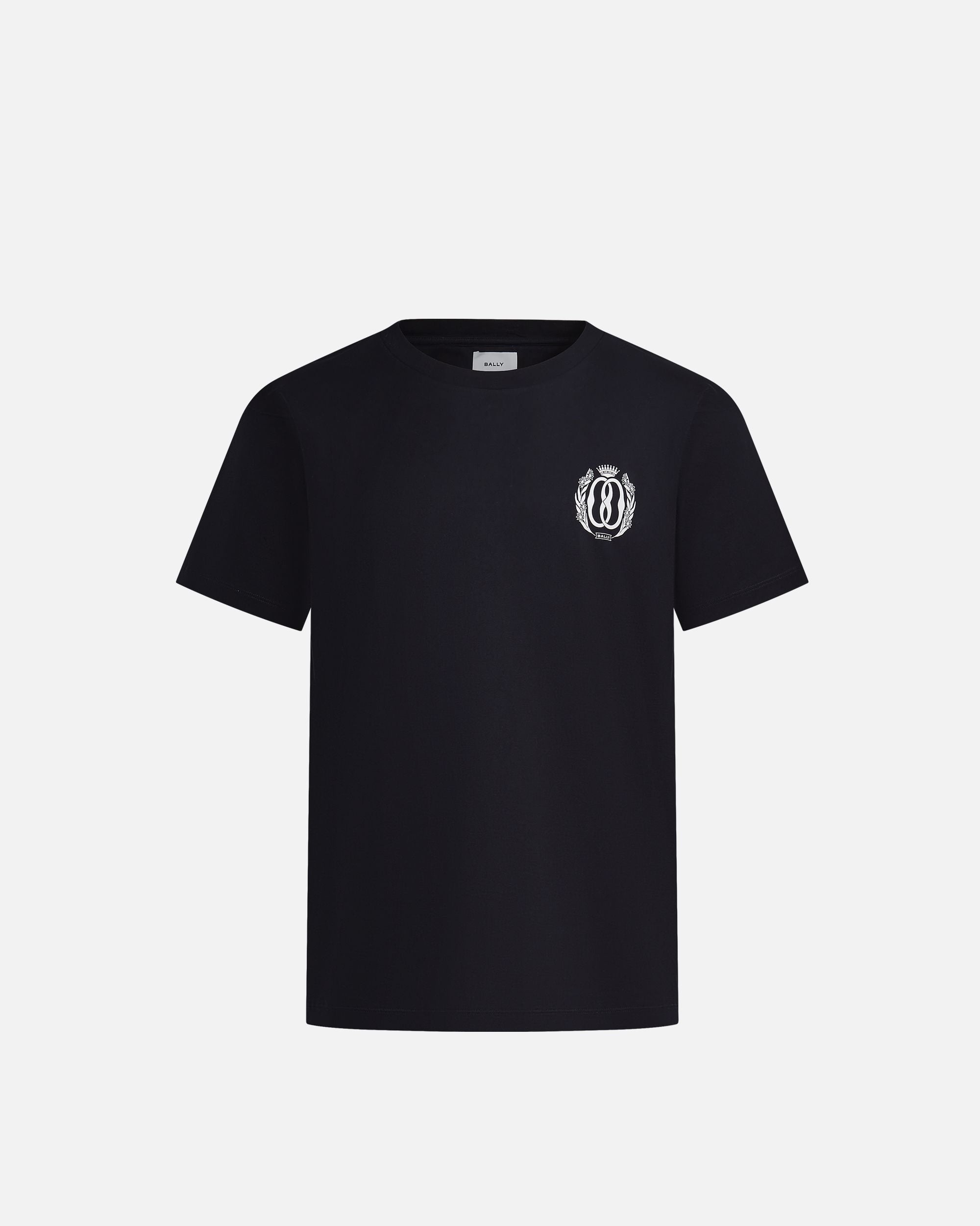 T-Shirt In Navy Blue Cotton - Men's - Bally - 01
