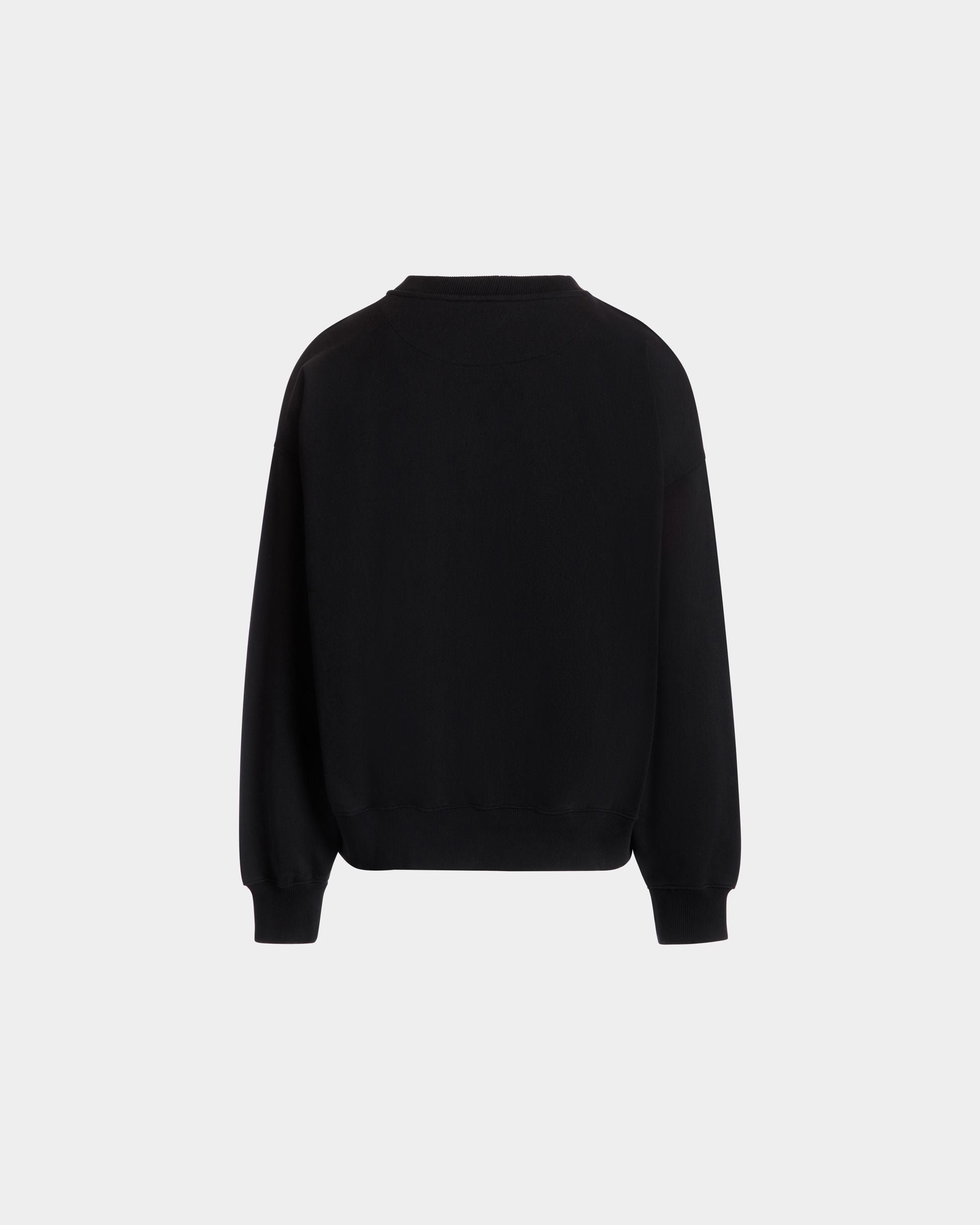 Printed Sweatshirt In Black Cotton - Men's - Bally - 03