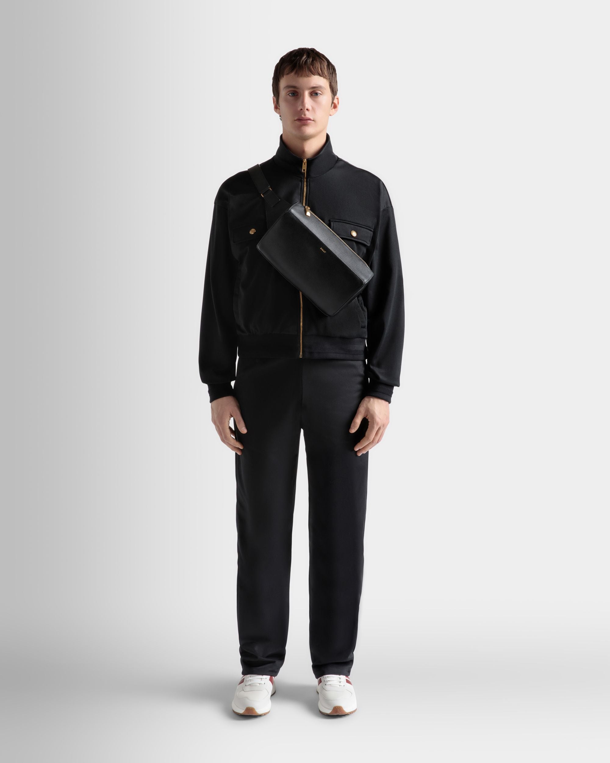 Sweatshirt In Black - Men's - Bally - 02