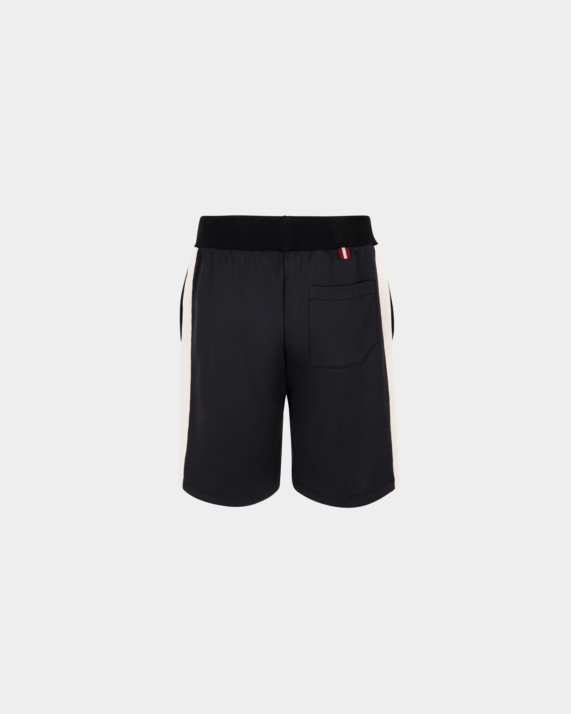 Shorts in Navy Blue Fabric - Men's - Bally - 03