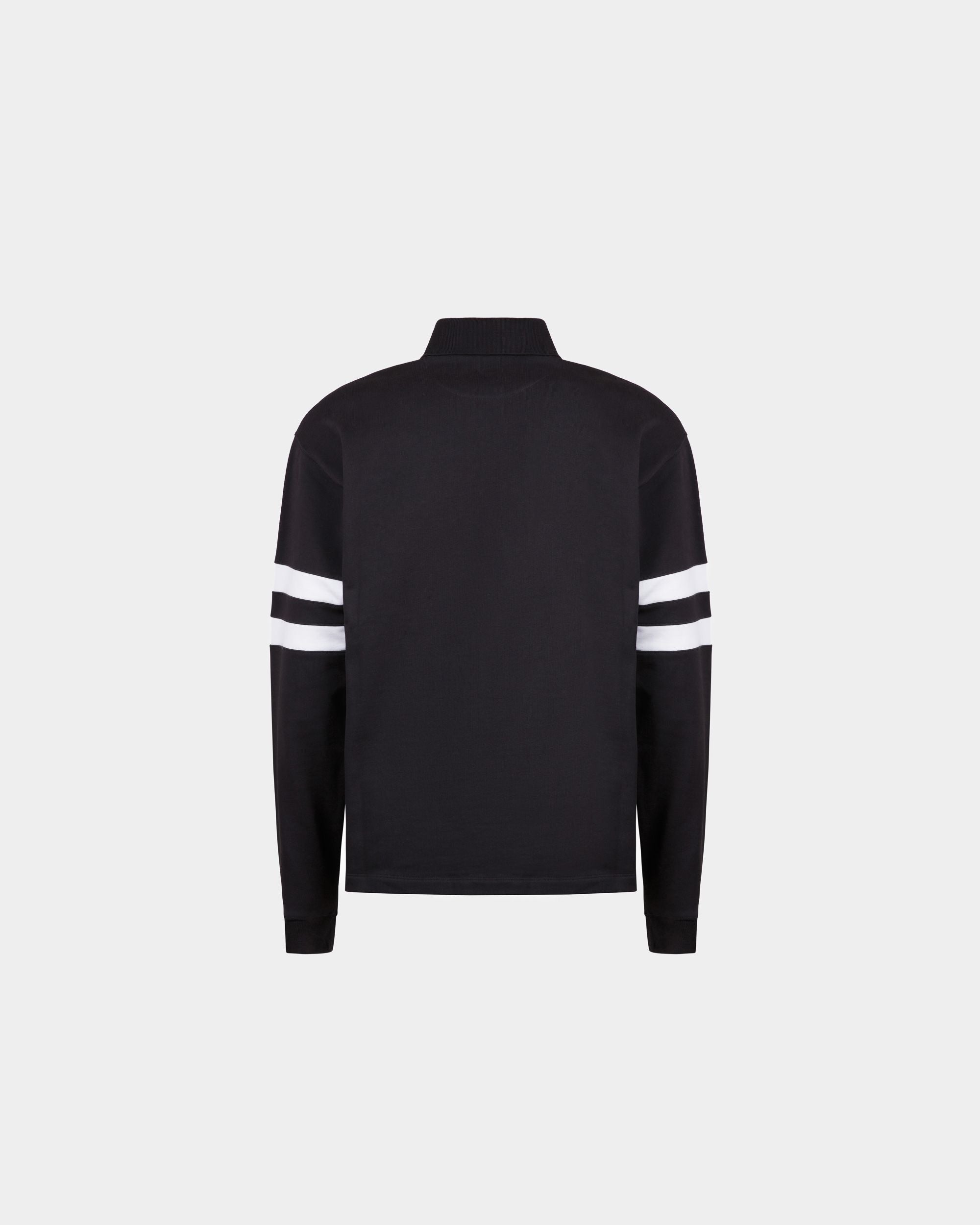 Polo Shirt in Navy Blue Cotton - Men's - Bally - 03
