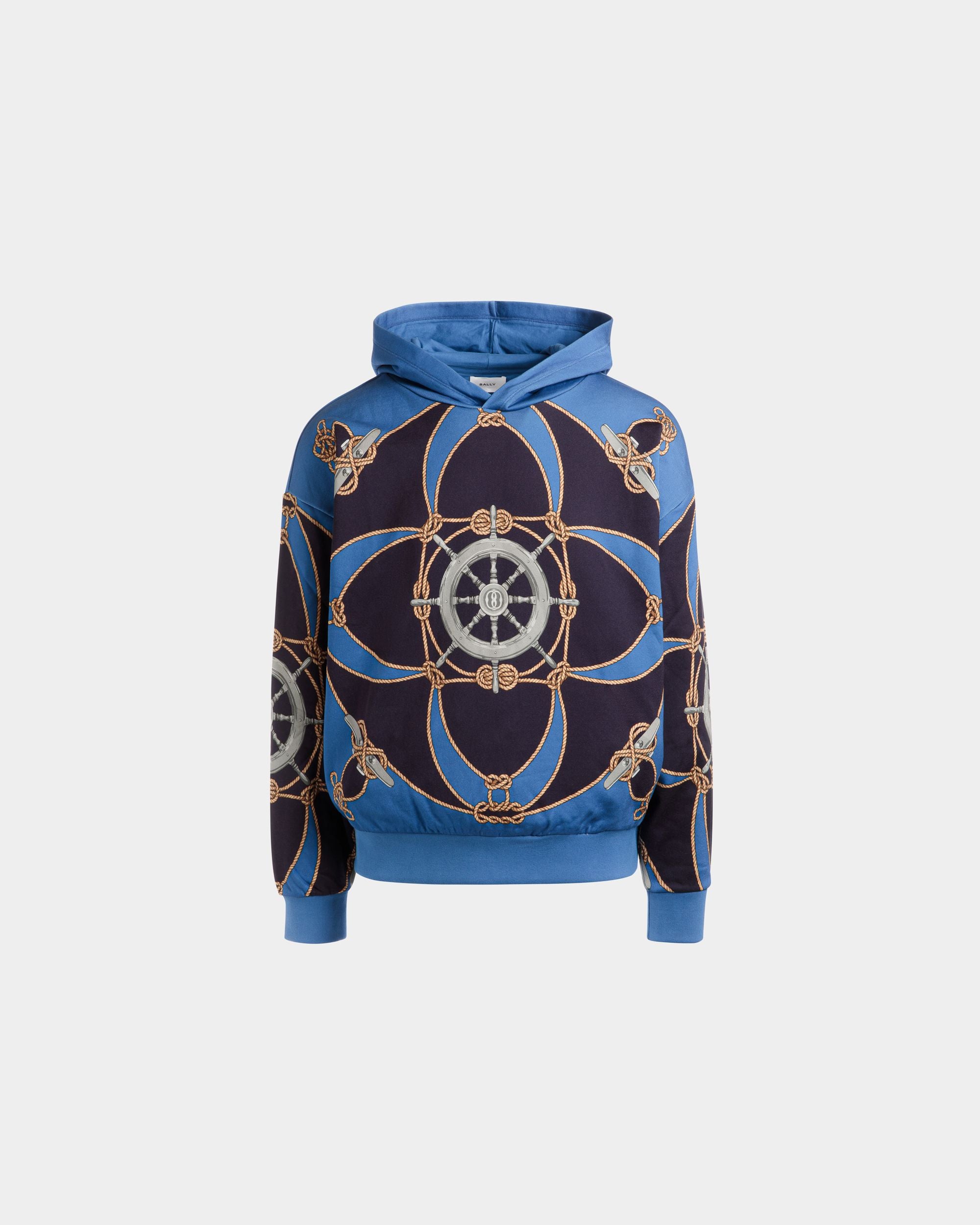 Sweatshirt in Blue Cotton - Men's - Bally - 01