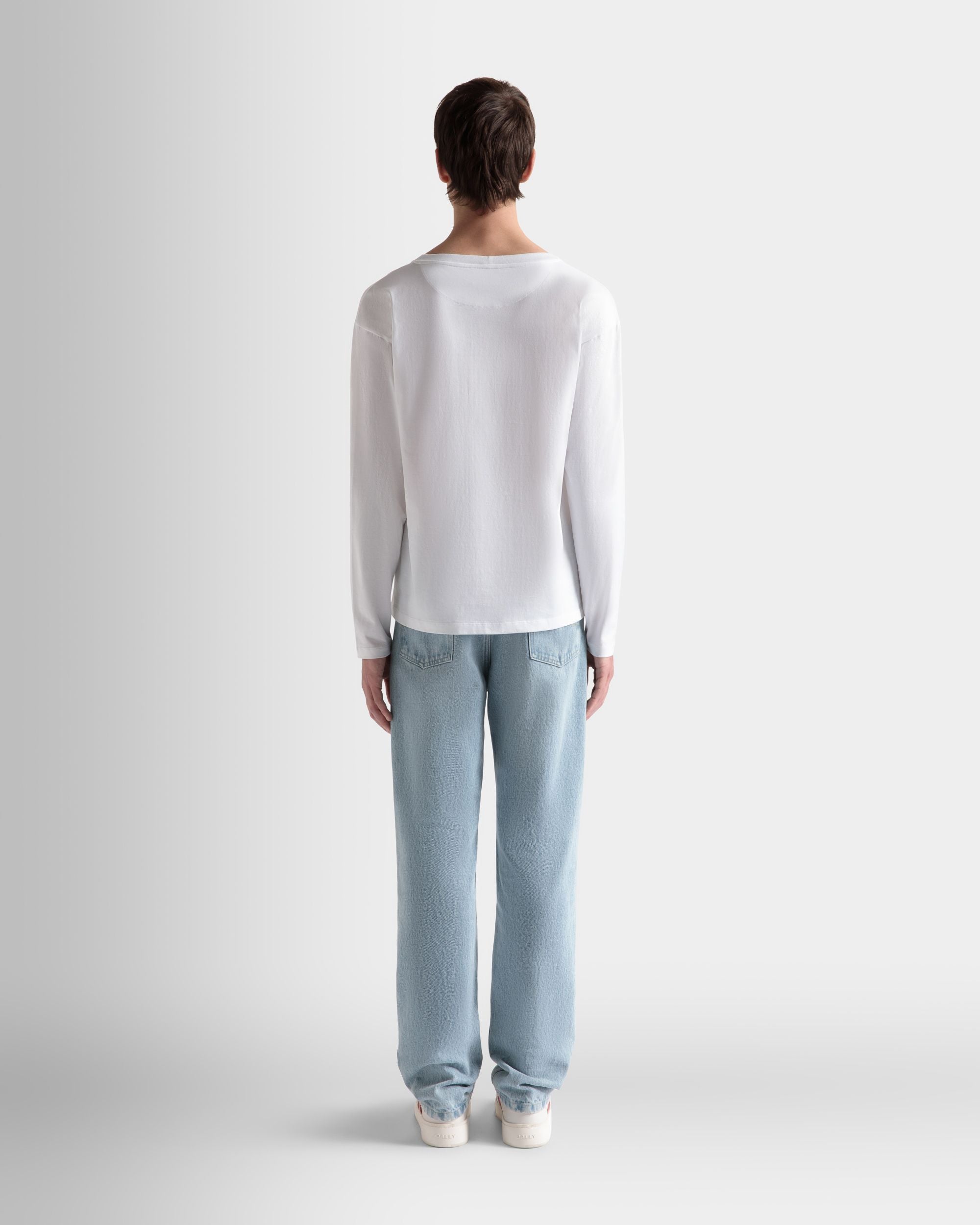 T-Shirt In White Cotton - Men's - Bally - 06