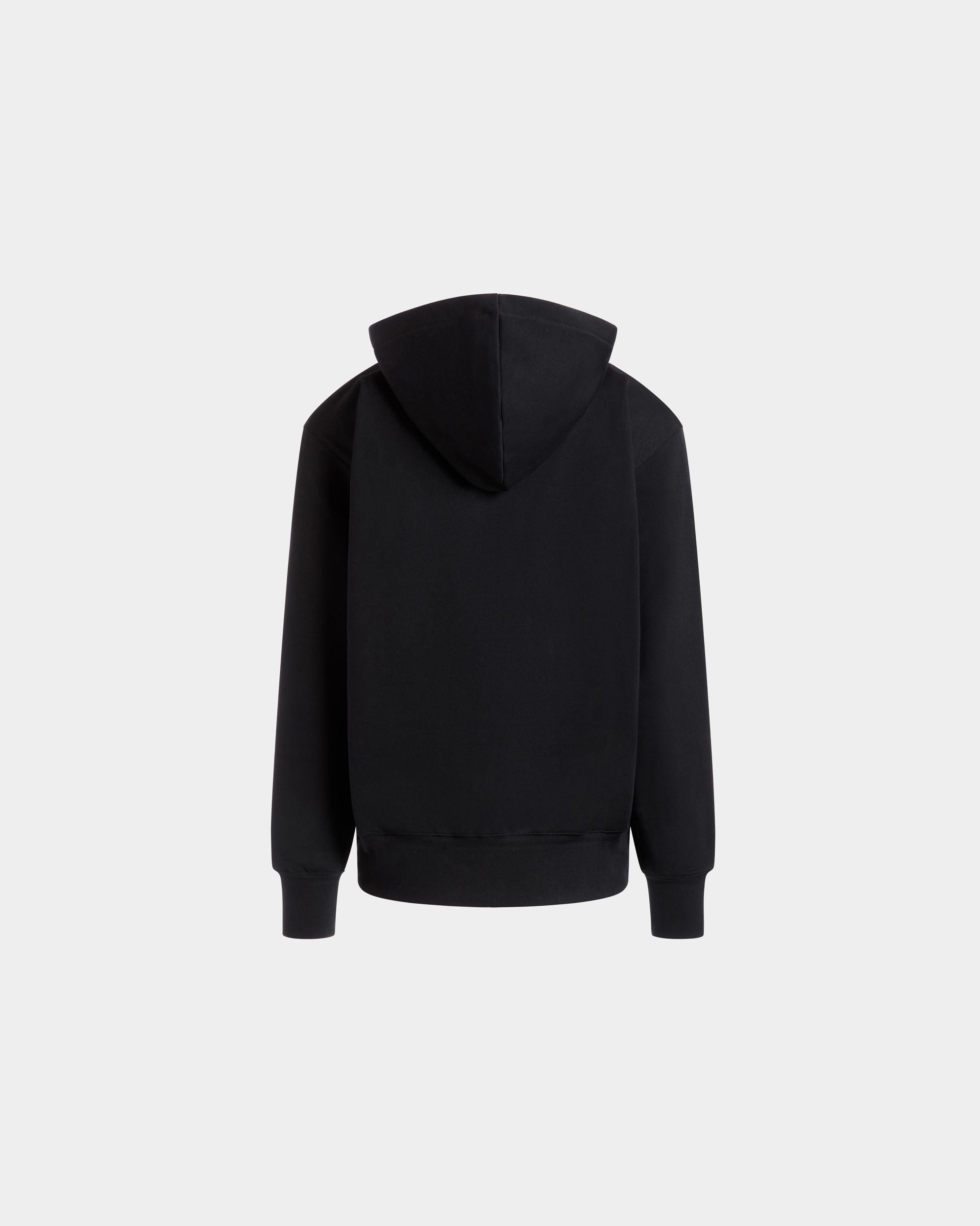 Hoodie With a Bally Crest Logo In Black Cotton - Men's - Bally - 03